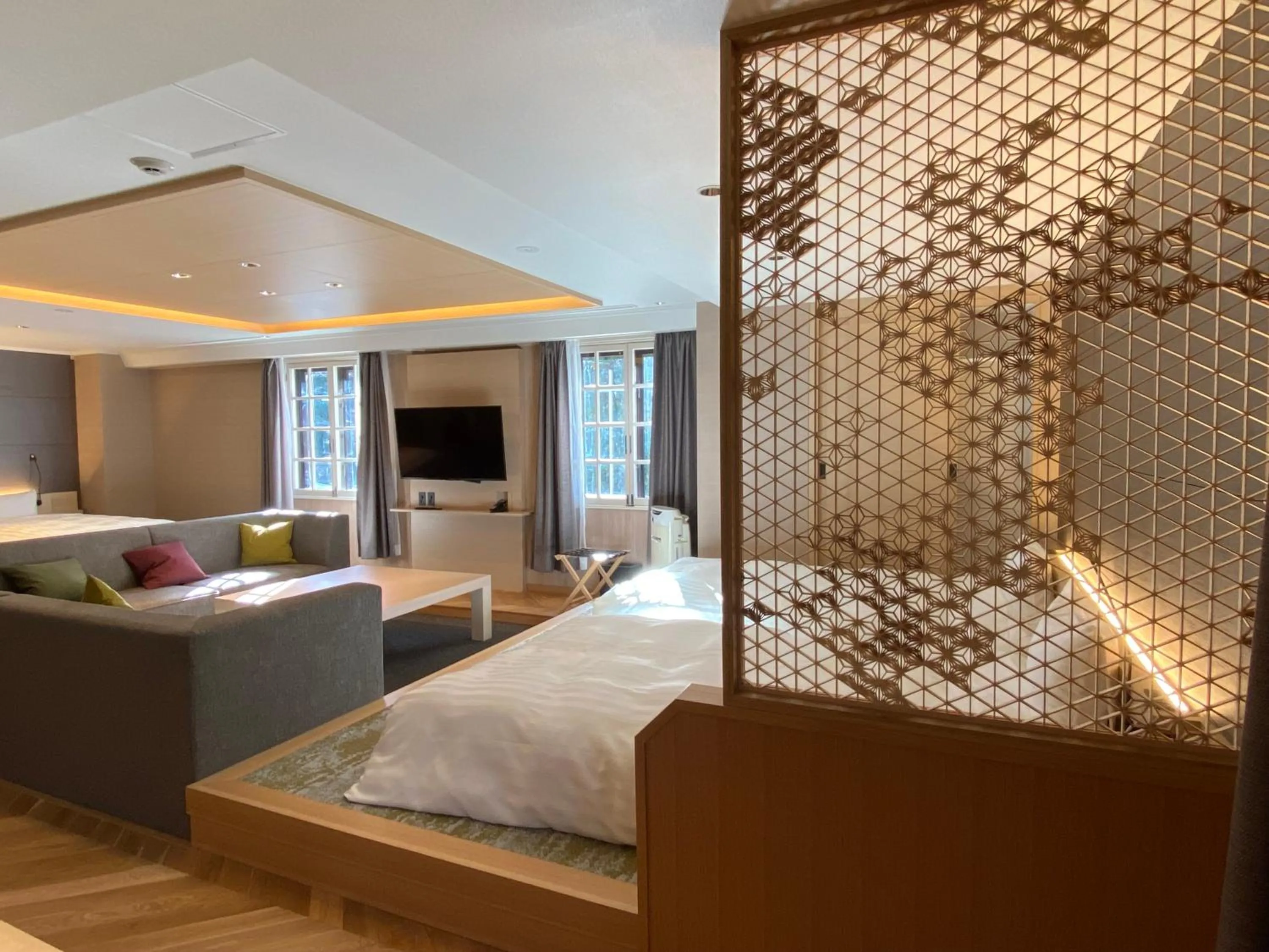 Photo of the whole room, Bed in Hotel Marroad Hakone