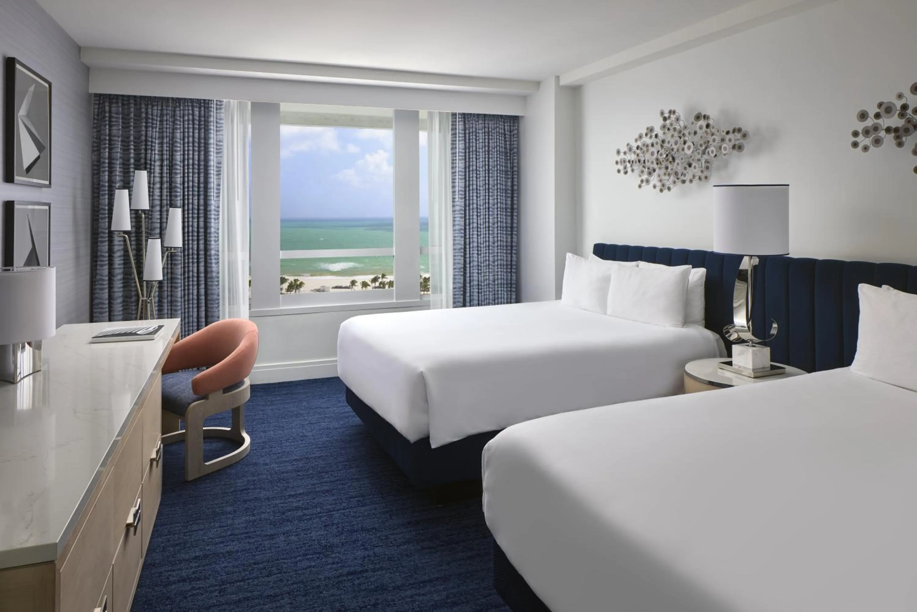 Bed in Fontainebleau Miami Beach