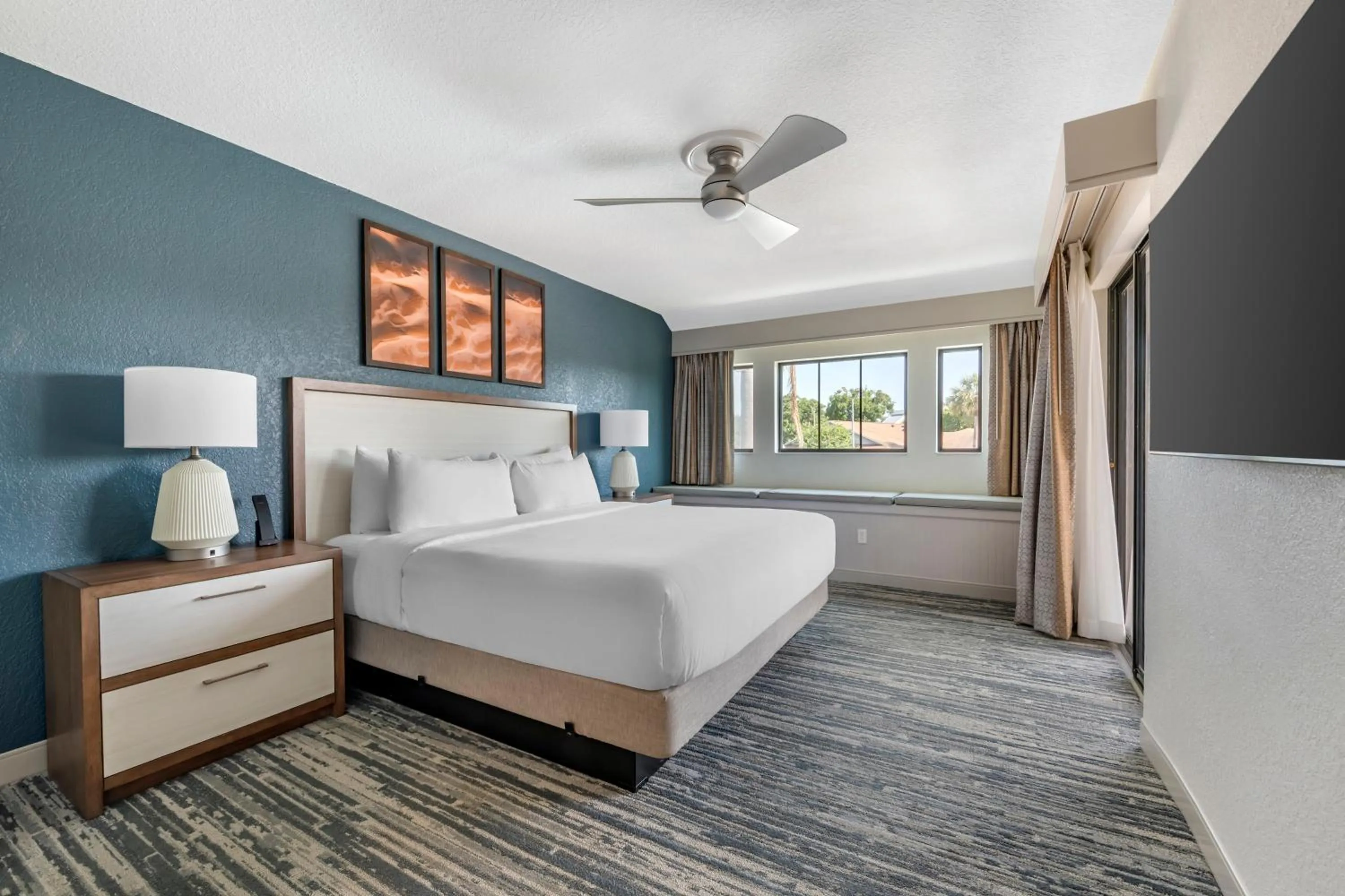 Bed in Orbit One Vacation Villas