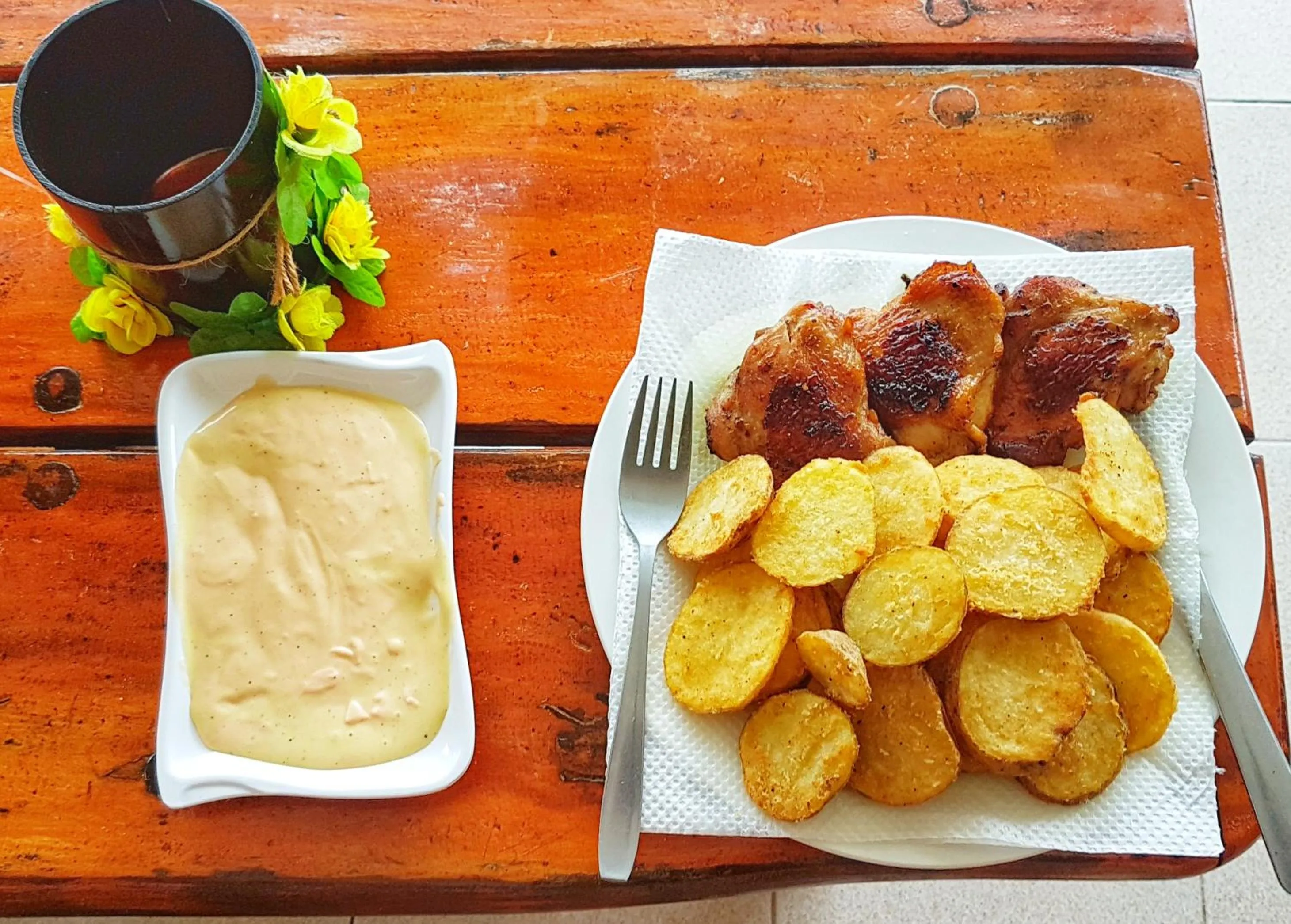 Breakfast in WHITE BEACH GUEST HOUSE