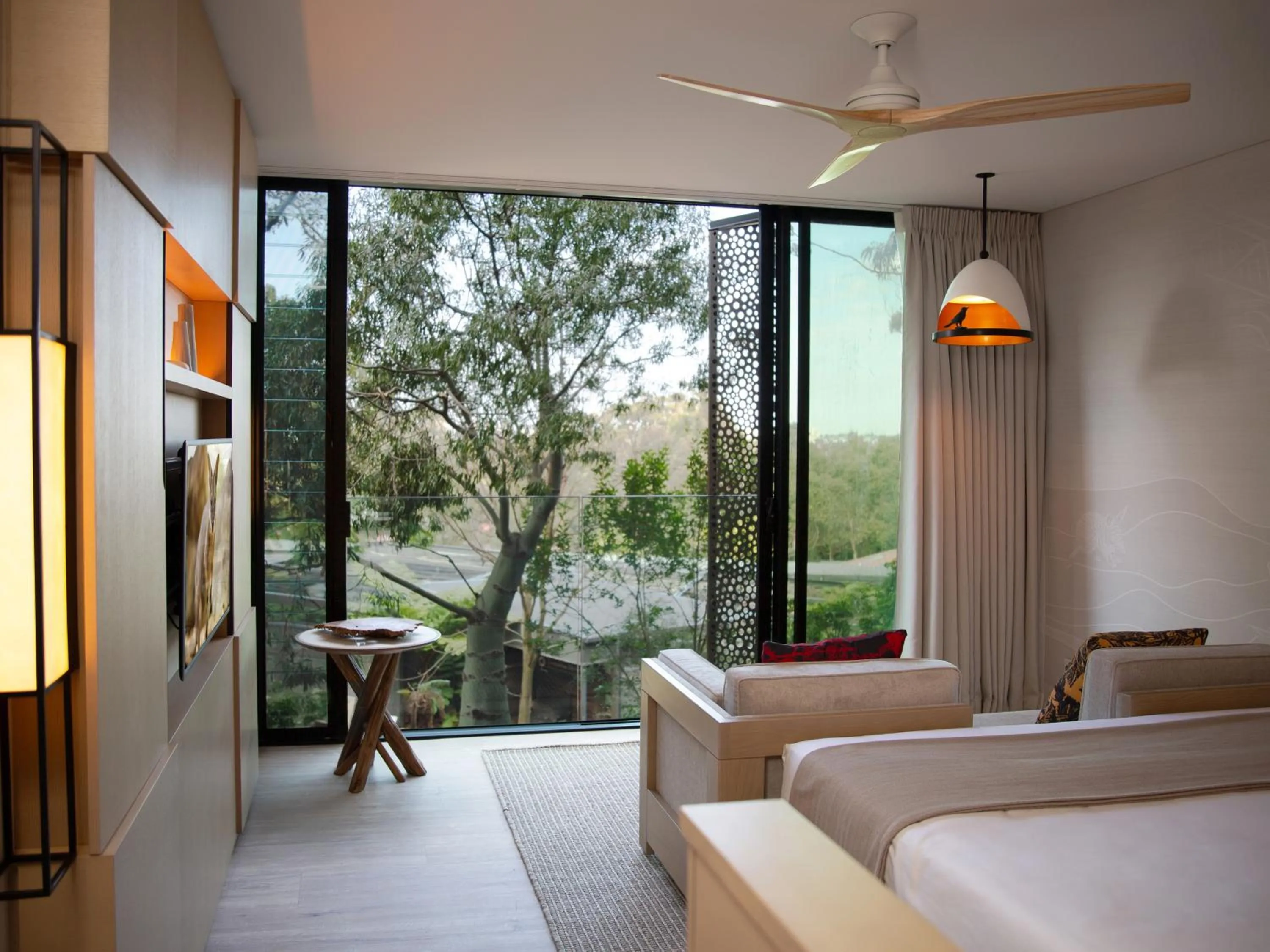 View (from property/room), Bed in Wildlife Retreat at Taronga