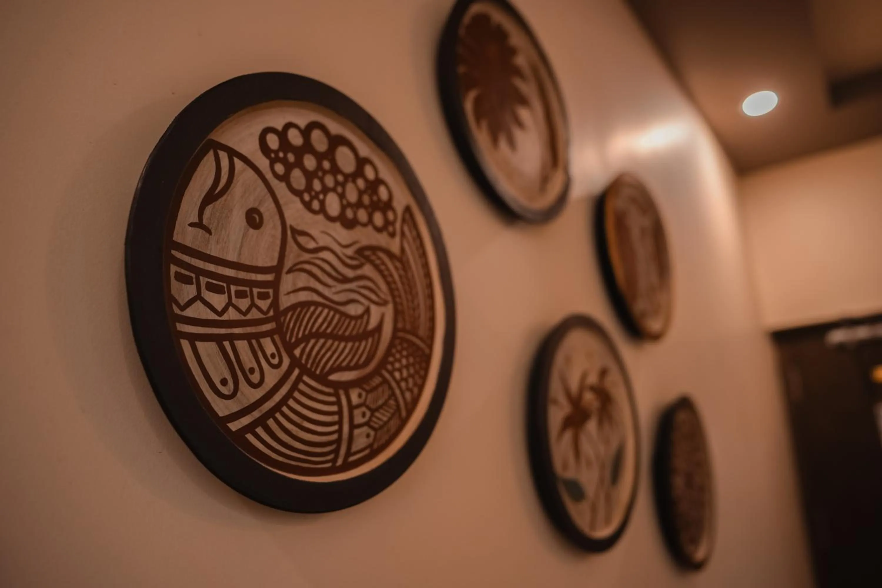 Decorative detail in Kristi Guest House, Shantiniketan