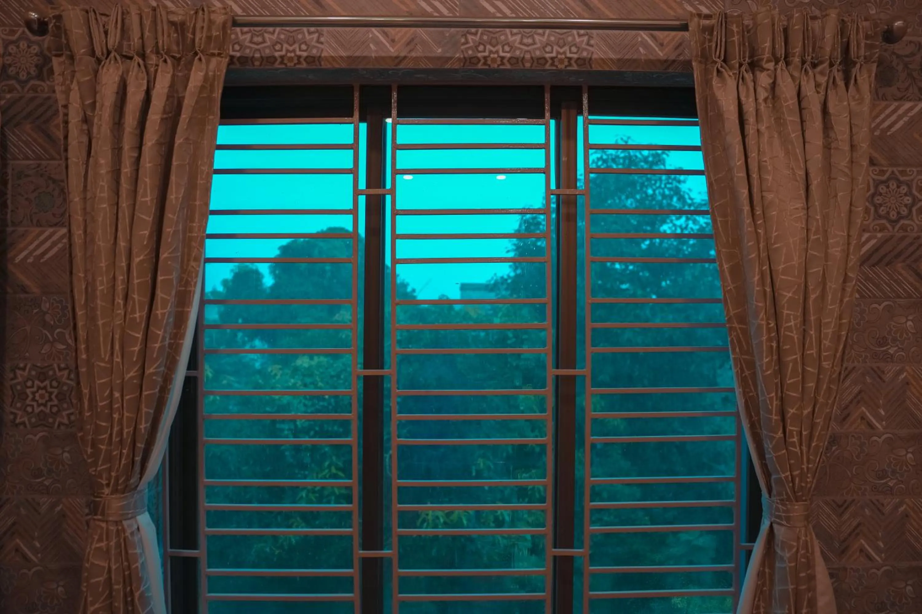 Quiet street view in Kristi Guest House, Shantiniketan