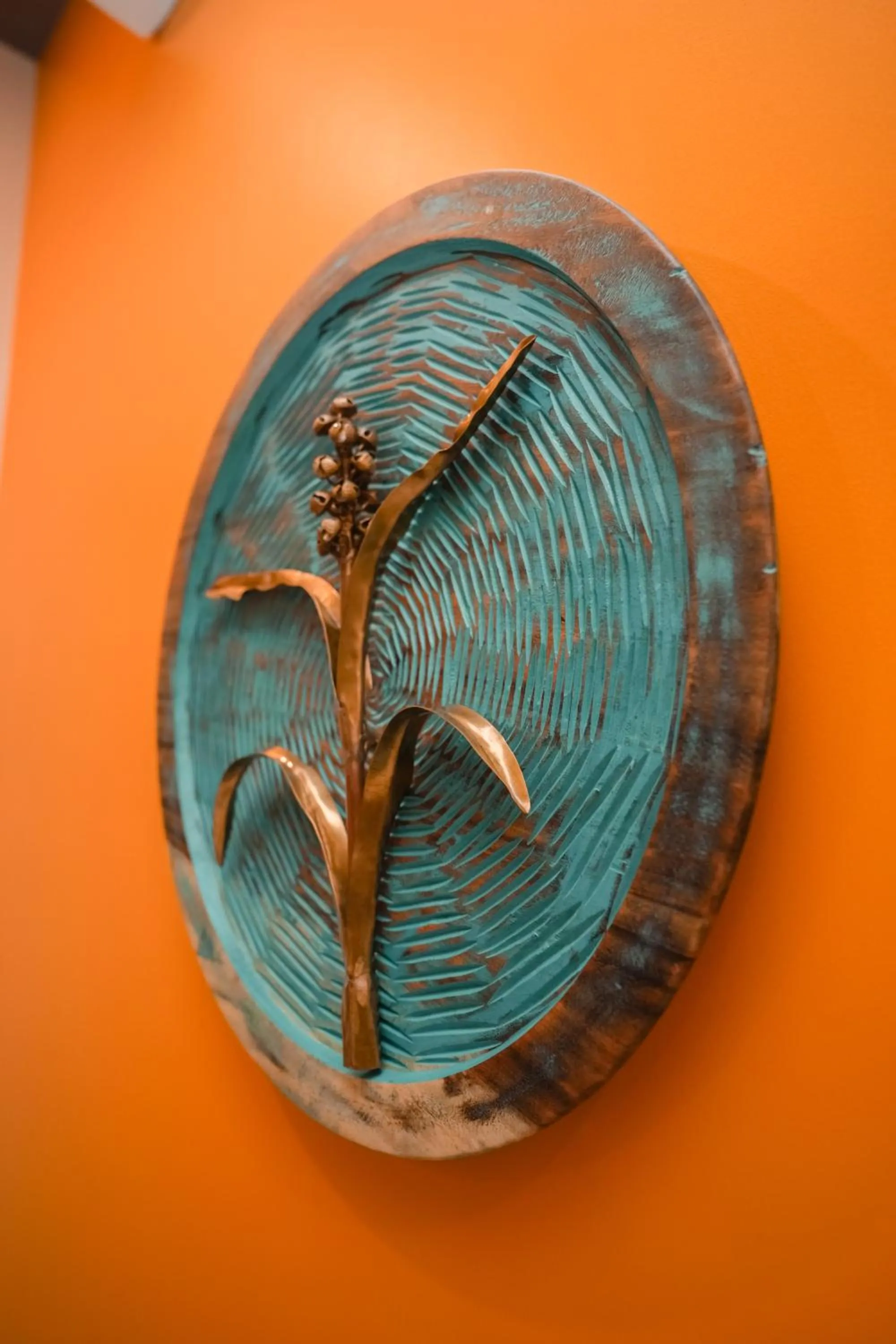 Decorative detail in Kristi Guest House, Shantiniketan