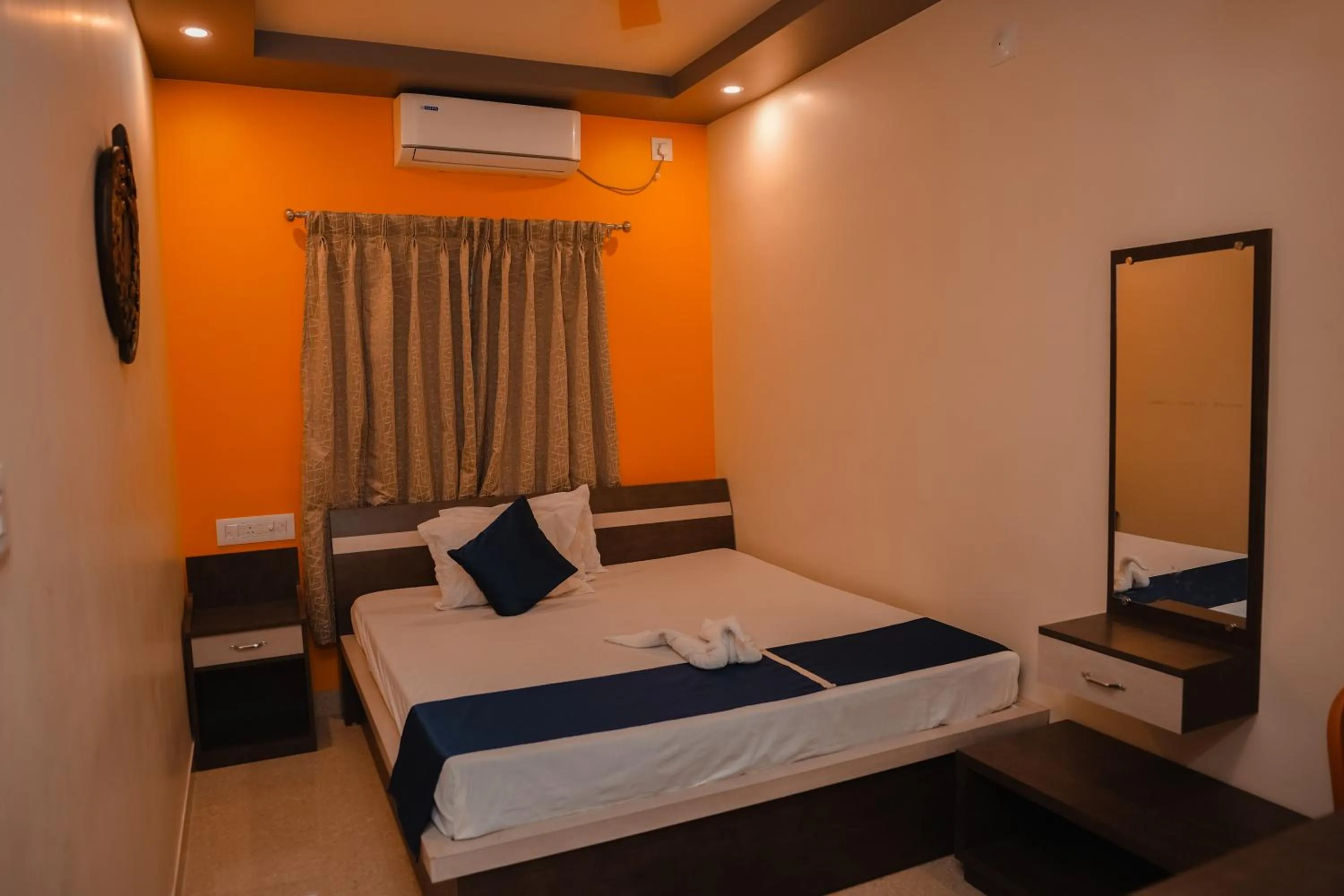 Photo of the whole room, Bed in Kristi Guest House, Shantiniketan