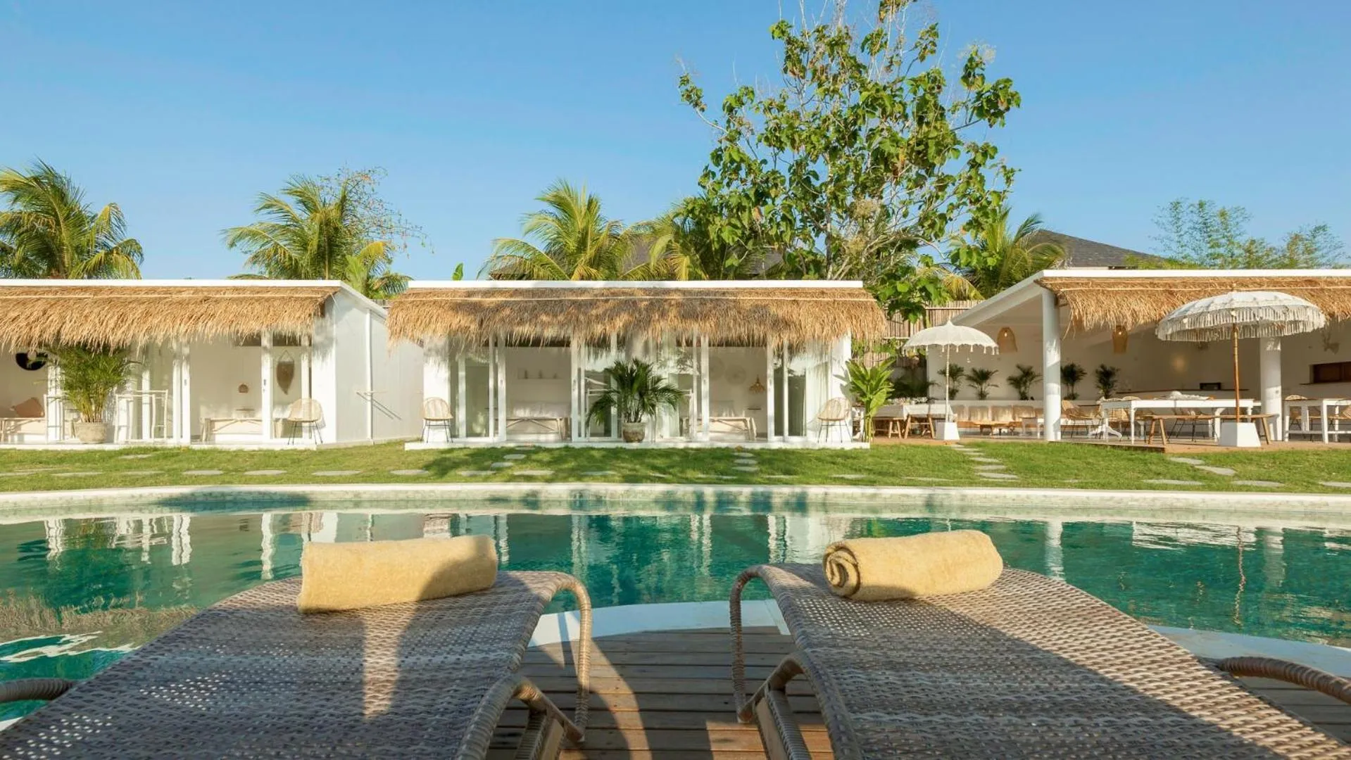 Garden view in The Bingin Beach Villas' Bungalow Resort