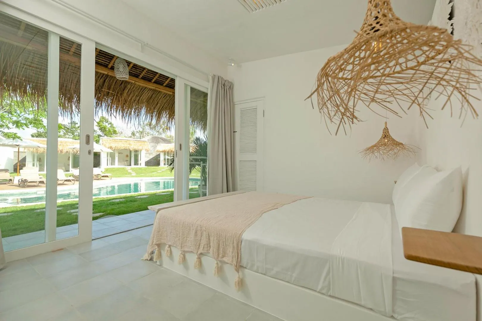 Photo of the whole room, Bed in The Bingin Beach Villas' Bungalow Resort