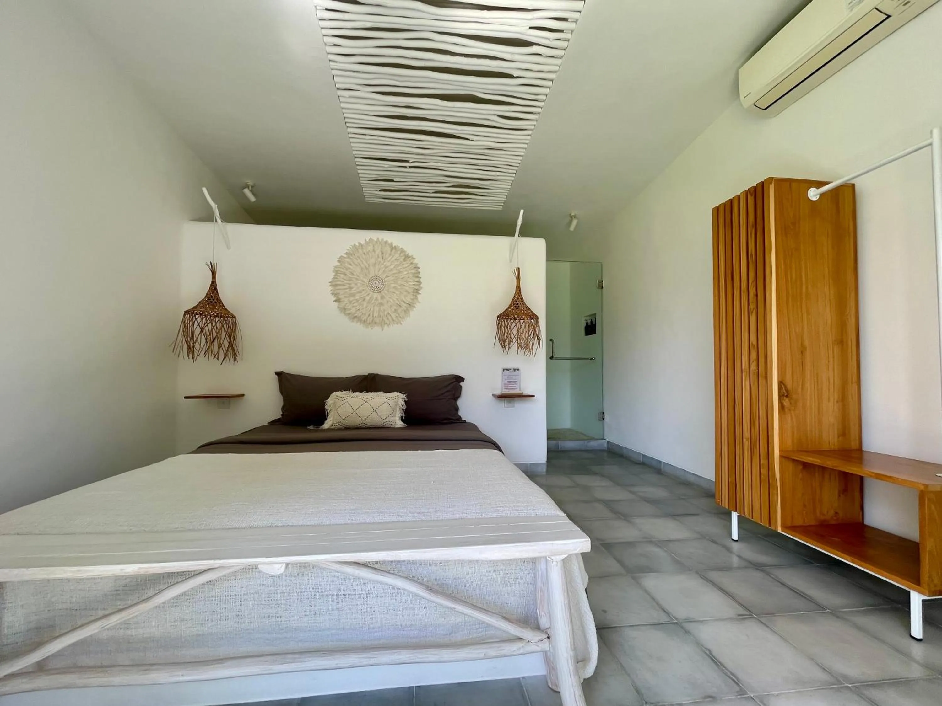 Bedroom, Bed in The Bingin Beach Villas' Bungalow Resort