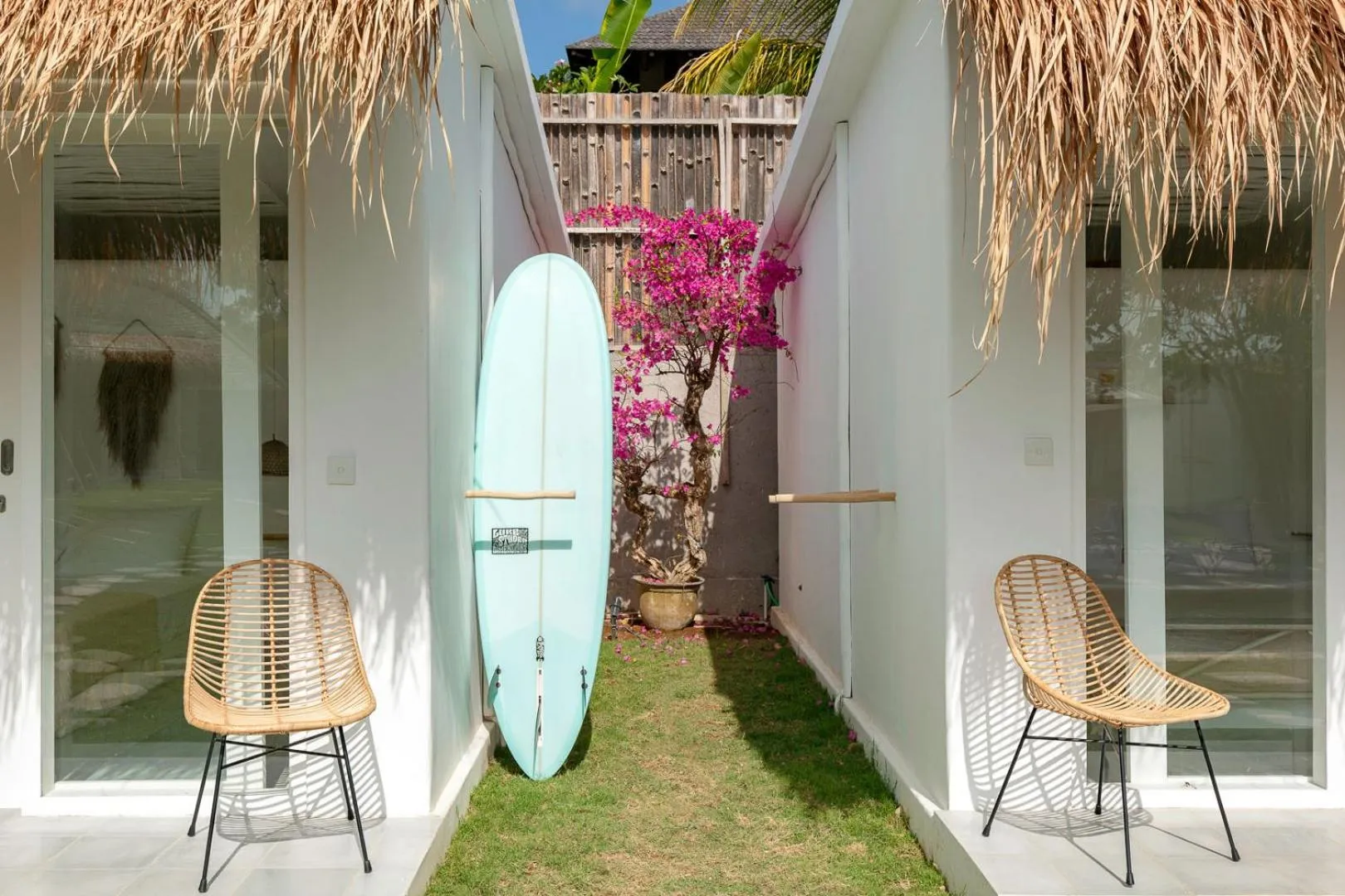 Garden view in The Bingin Beach Villas' Bungalow Resort