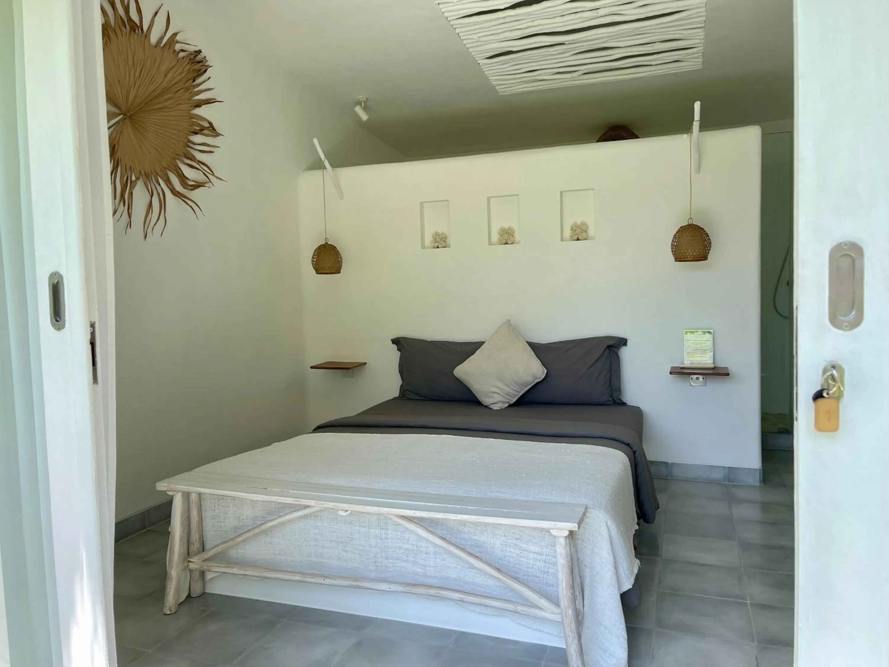 Bedroom, Bed in The Bingin Beach Villas' Bungalow Resort