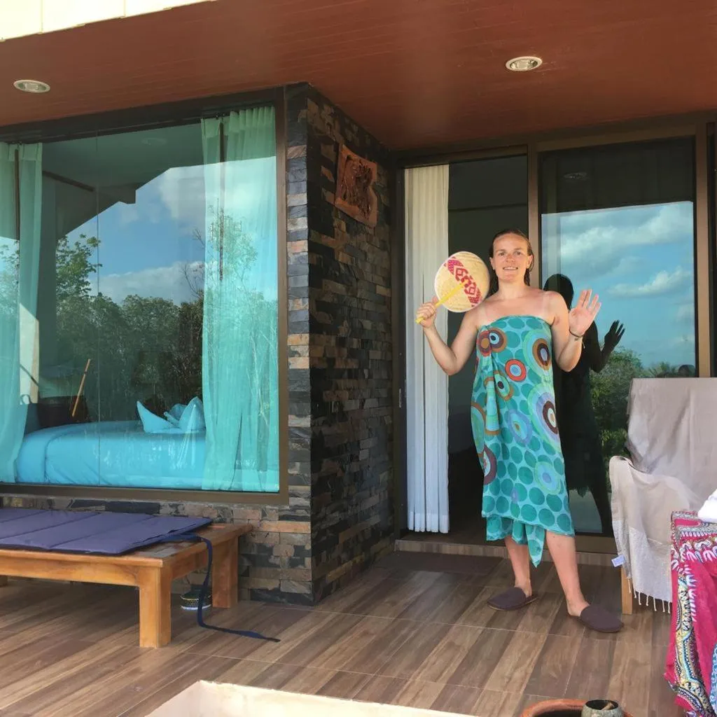 group of guests in Rinna Resort