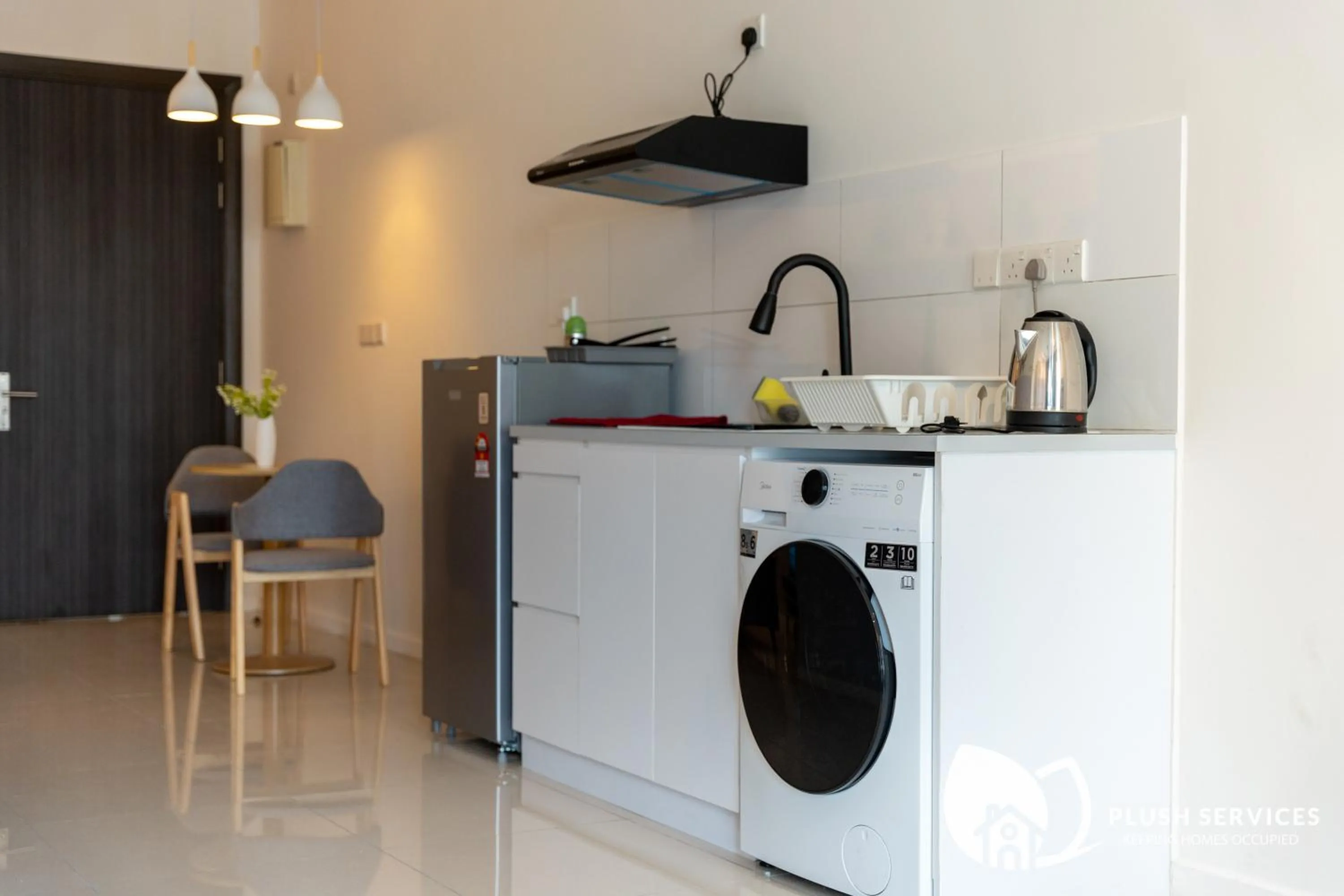 Kitchen or kitchenette in HighPark Suites in Petaling Jaya, Kelana Jaya by Plush
