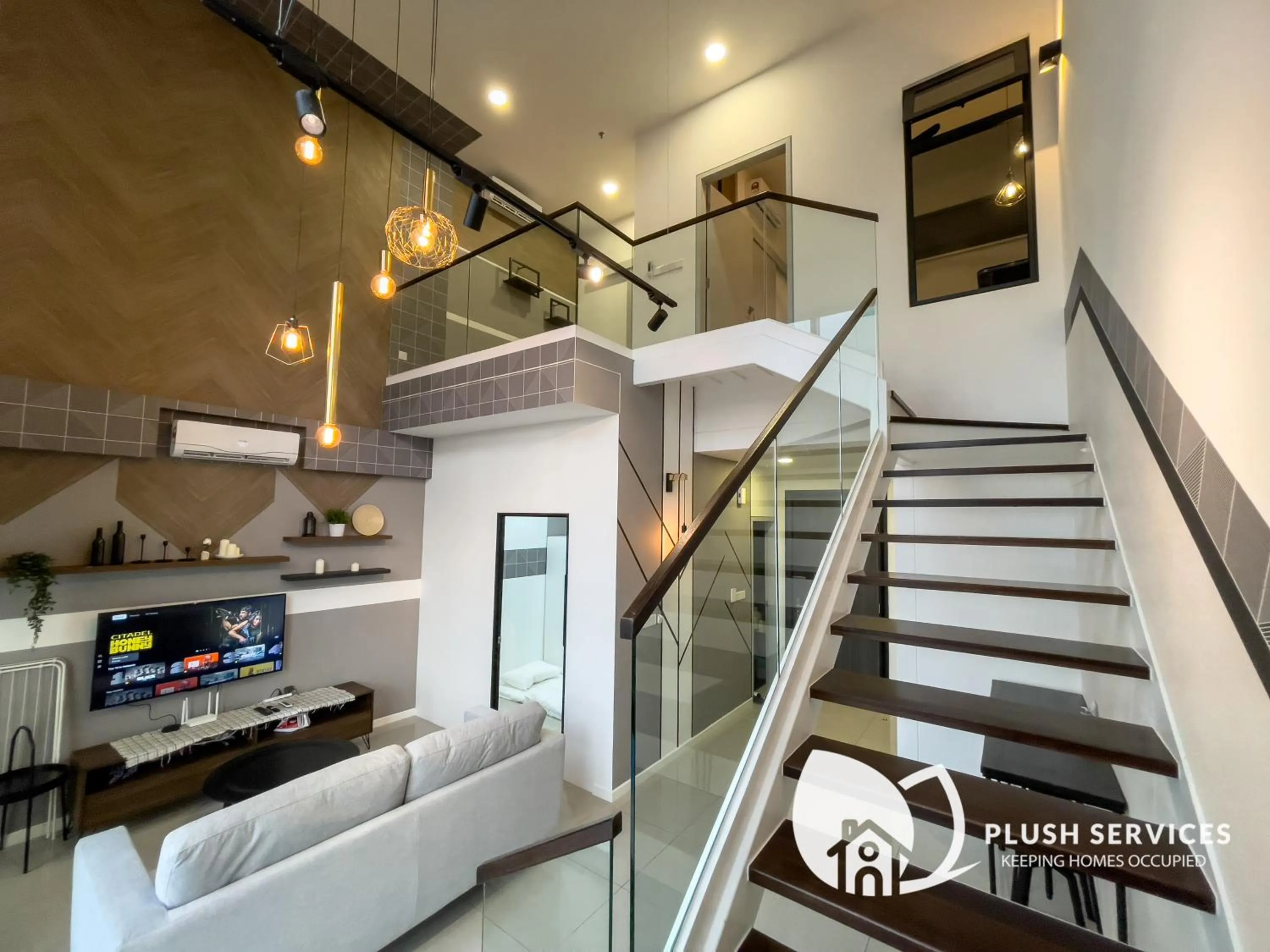 Living room in HighPark Suites in Petaling Jaya, Kelana Jaya by Plush