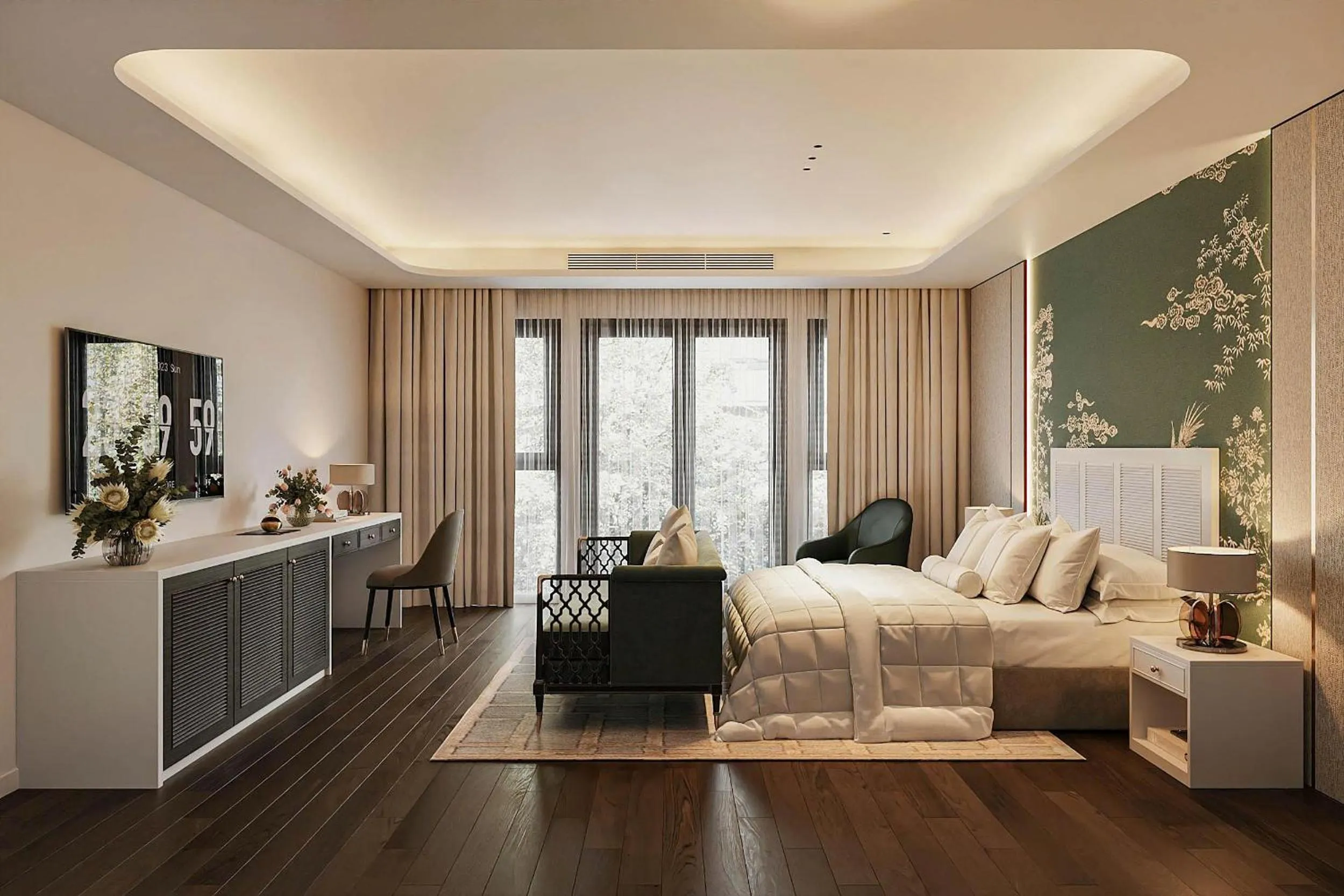 Bed in Minasi HanoiOi Lakeside Hotel