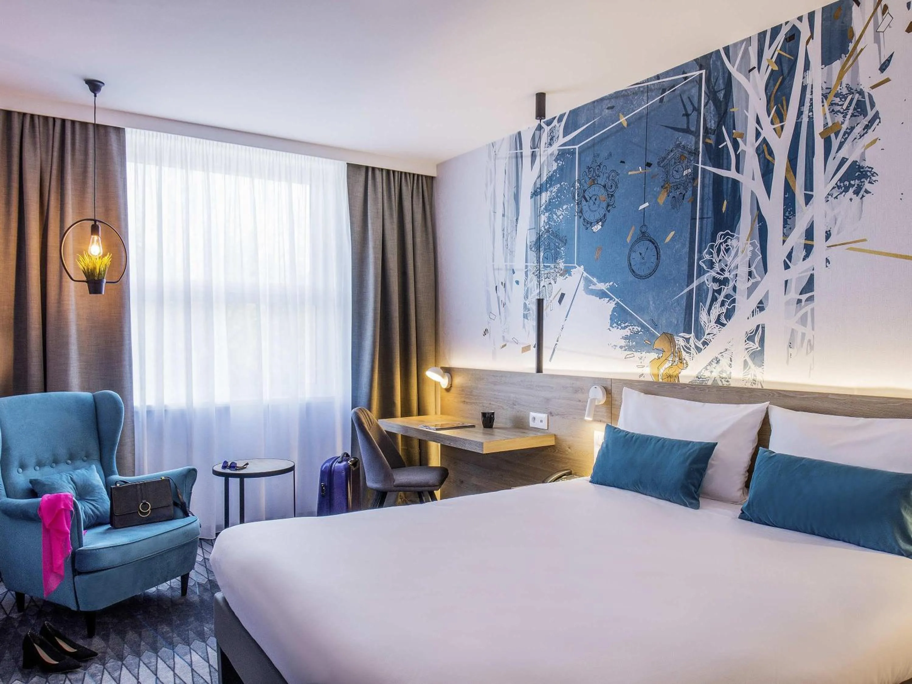 Bedroom, Bed in ibis Styles Kraków East