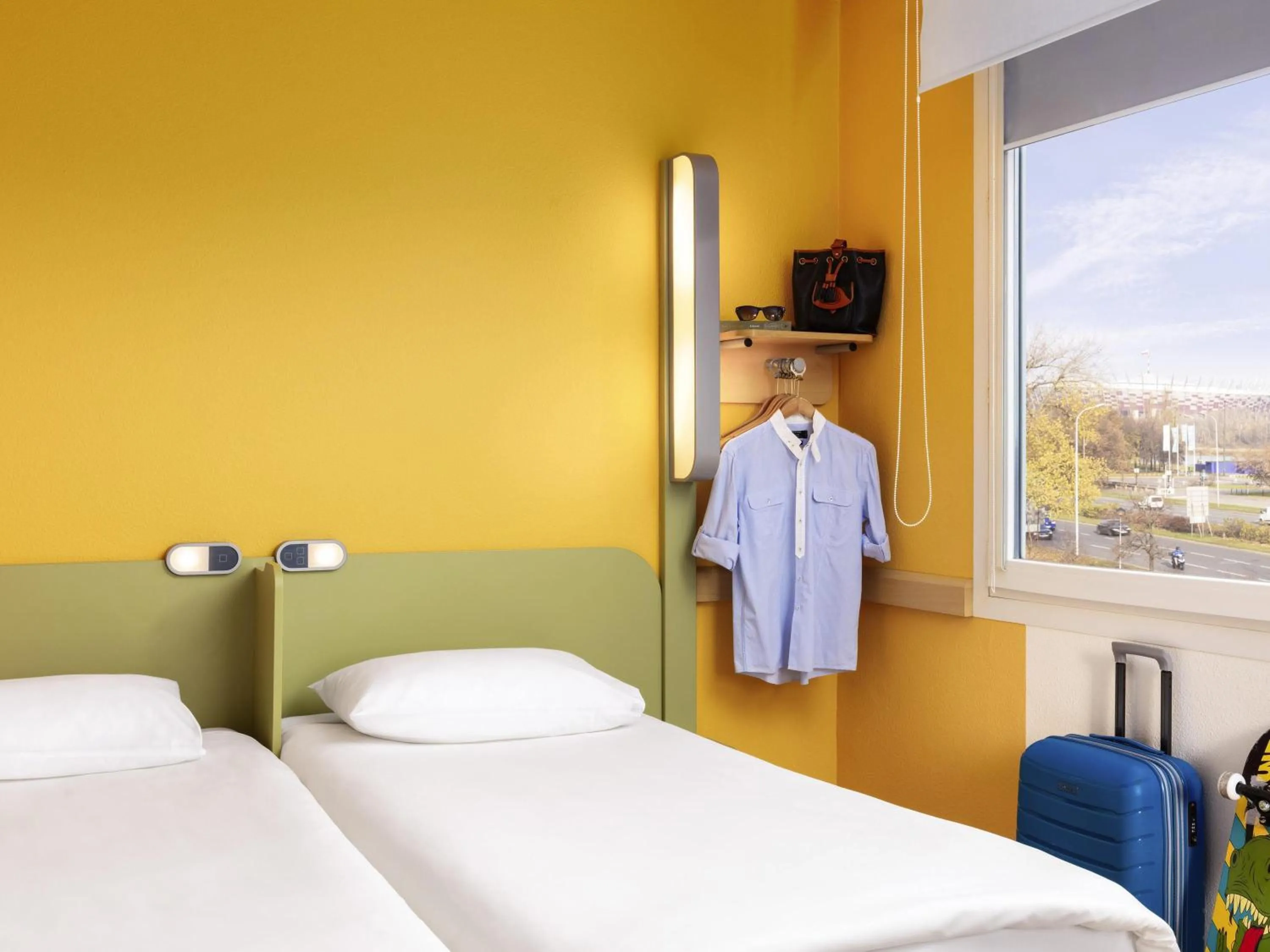 Bedroom, Bed in ibis budget Warszawa Centrum