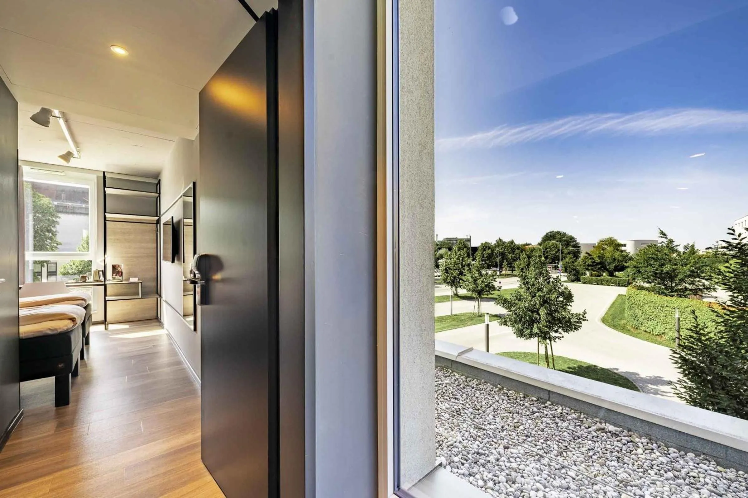 View (from property/room) in ibis Wels