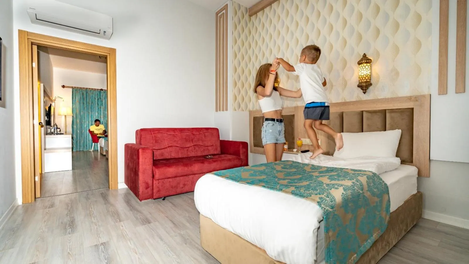 Bed in The Marilis Hill Resort Hotel & Spa Ultra All Inclusive