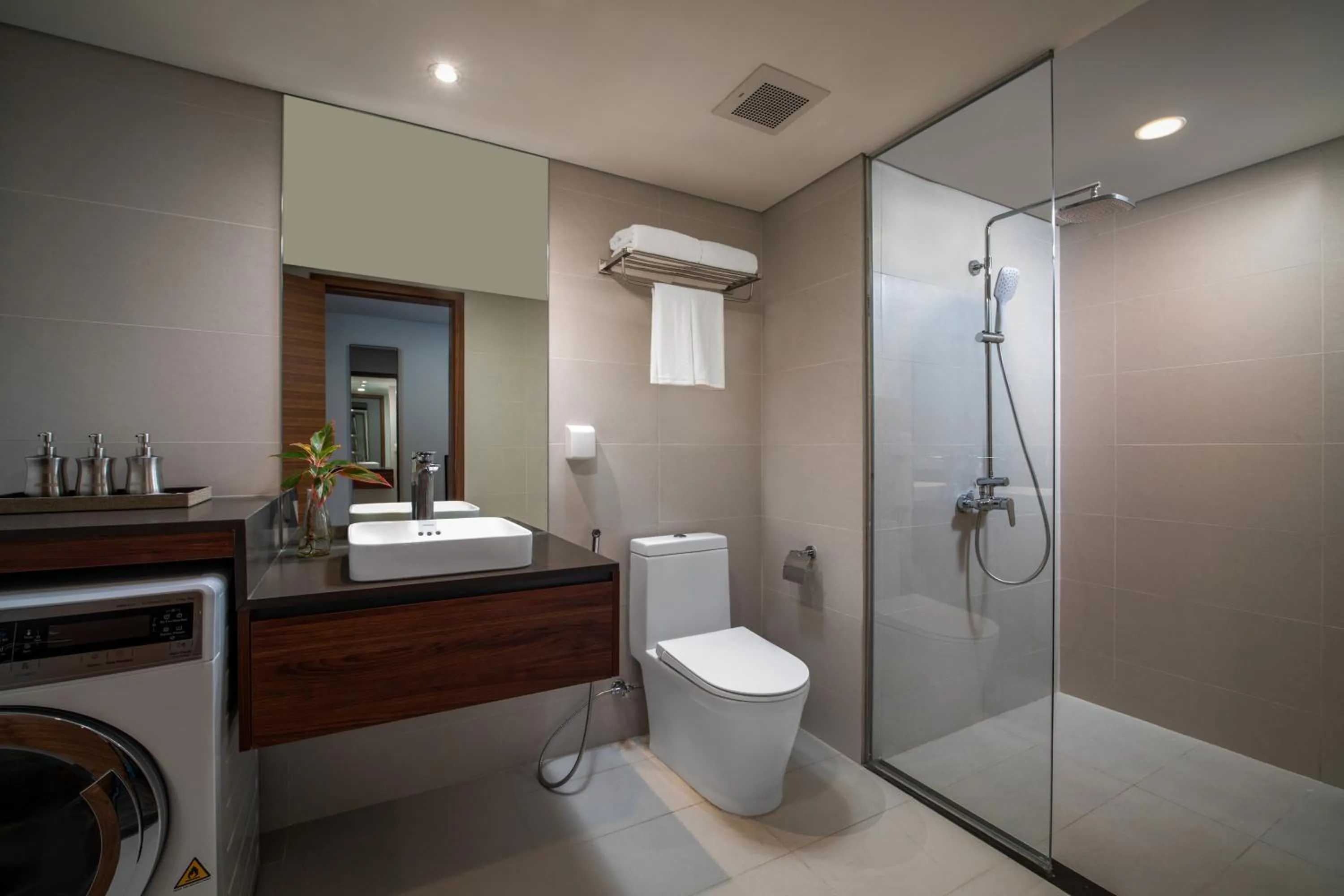 Toilet in PentStudio West Lake Hanoi