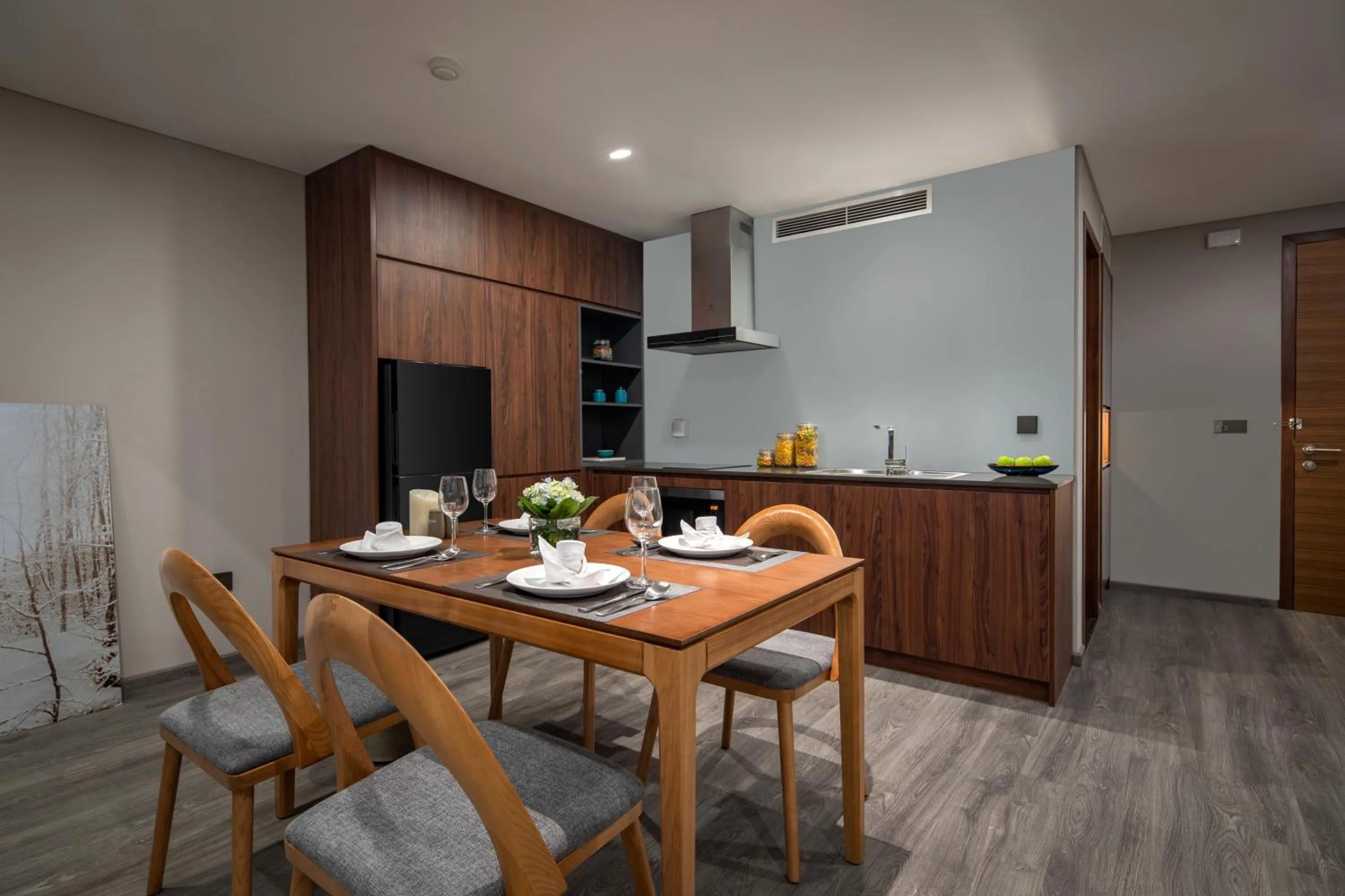 Kitchen or kitchenette in PentStudio West Lake Hanoi