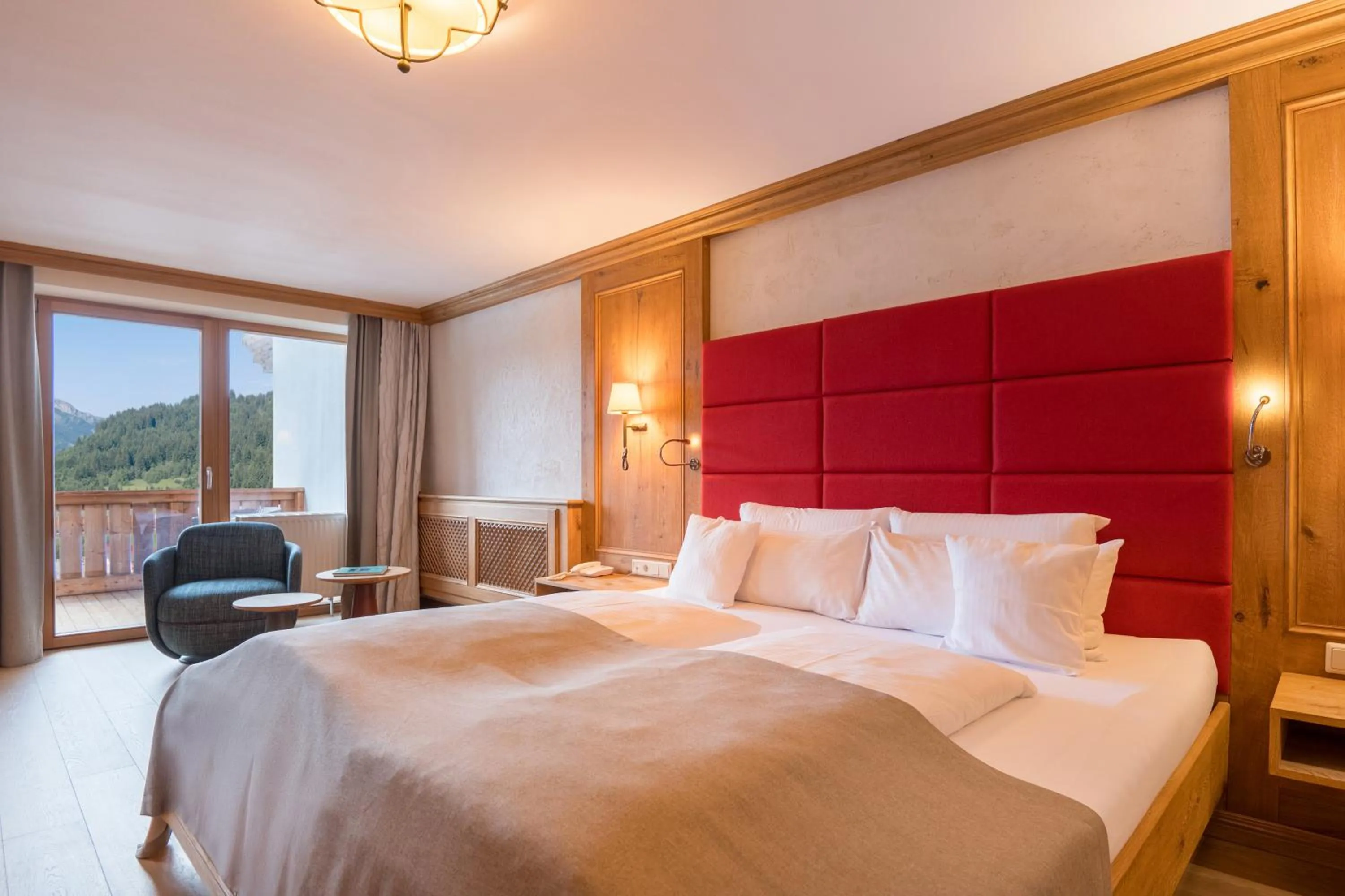 Bed in Hotel Bergblick 5 Sterne