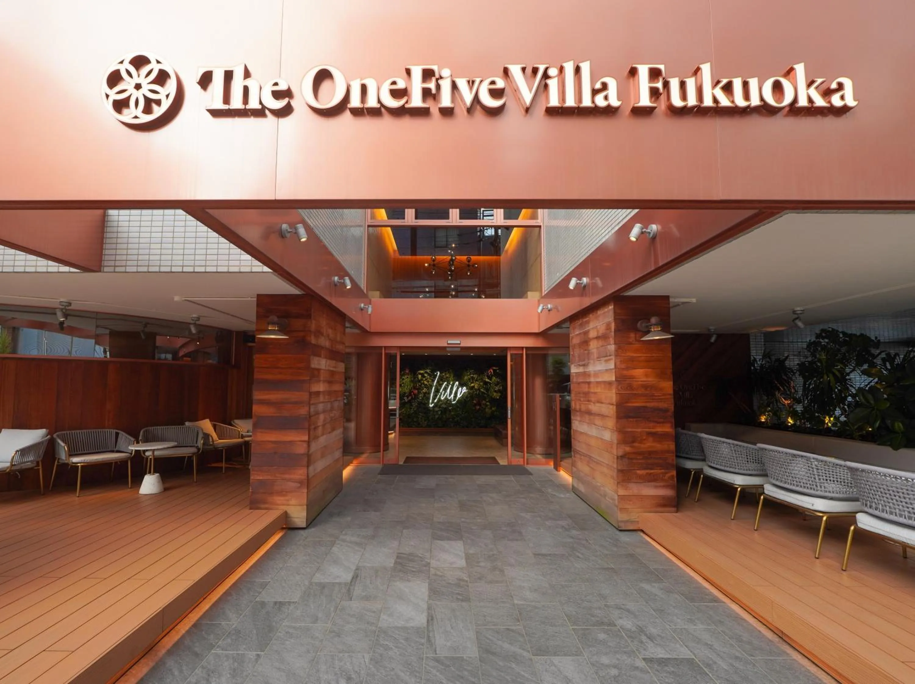 Facade/entrance in The OneFive Villa Fukuoka
