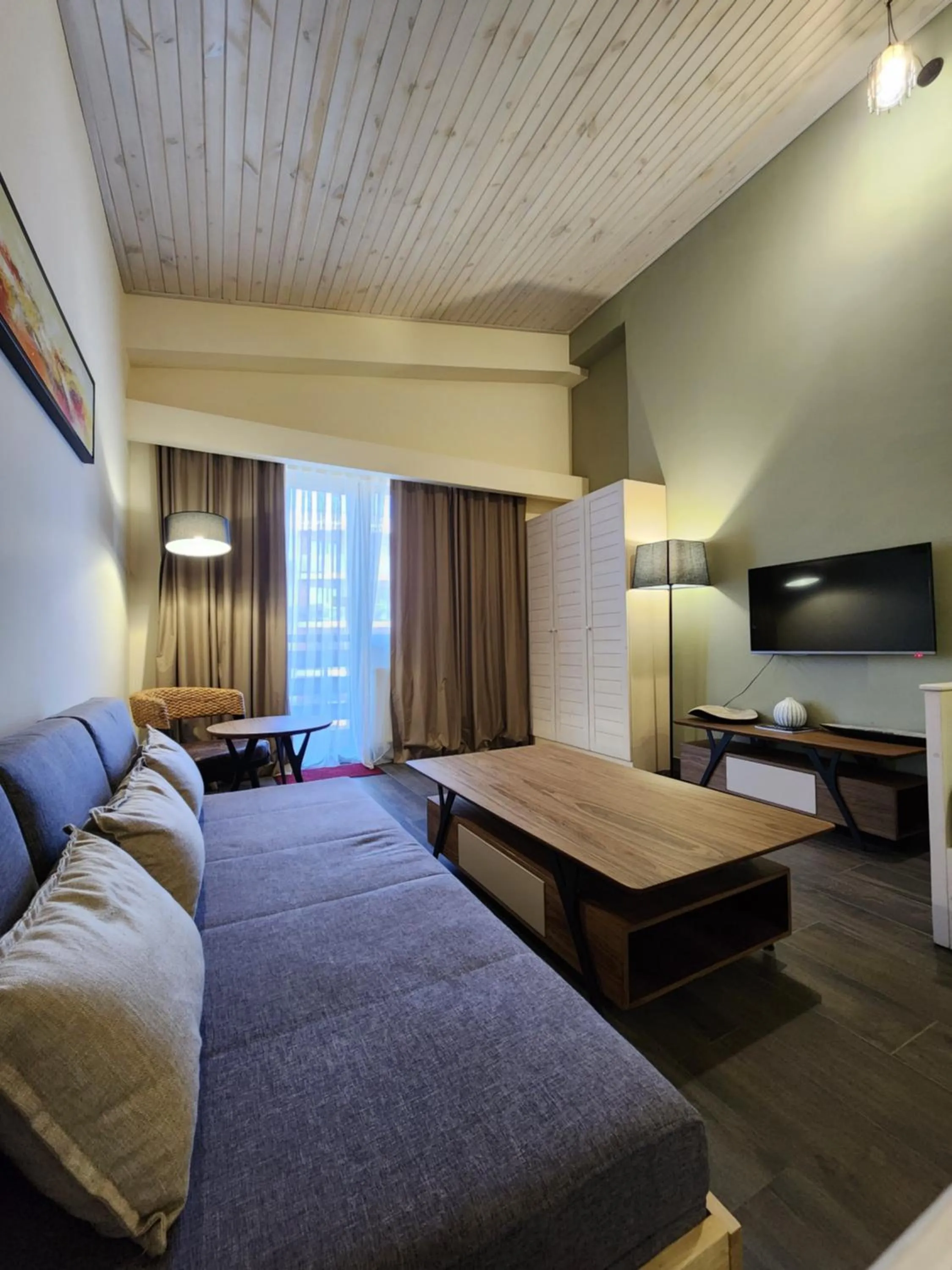 Living room, Bed in Gudauri Hills Apart Hotel