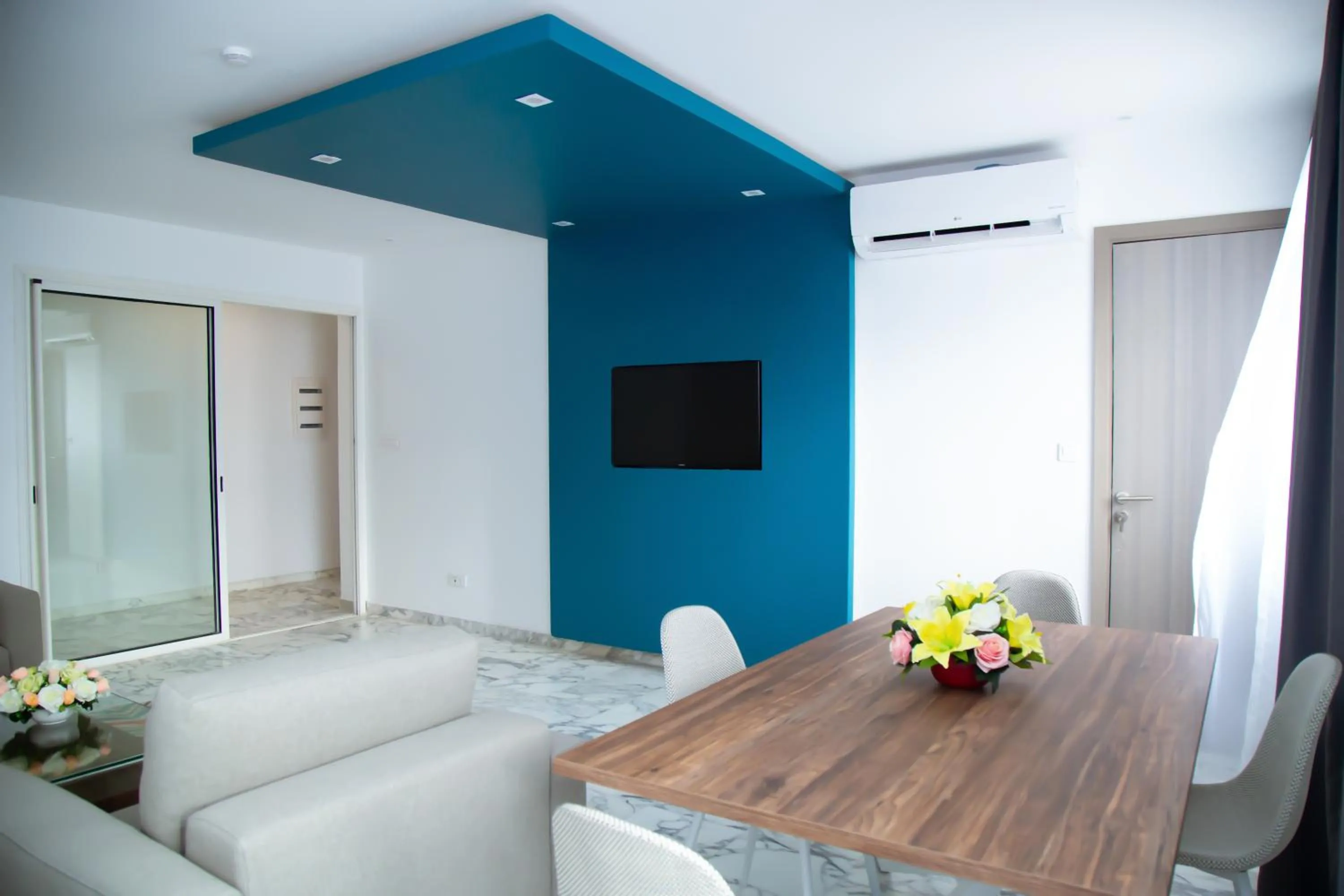 Living room in Le Ndiambour Hôtel et Résidence