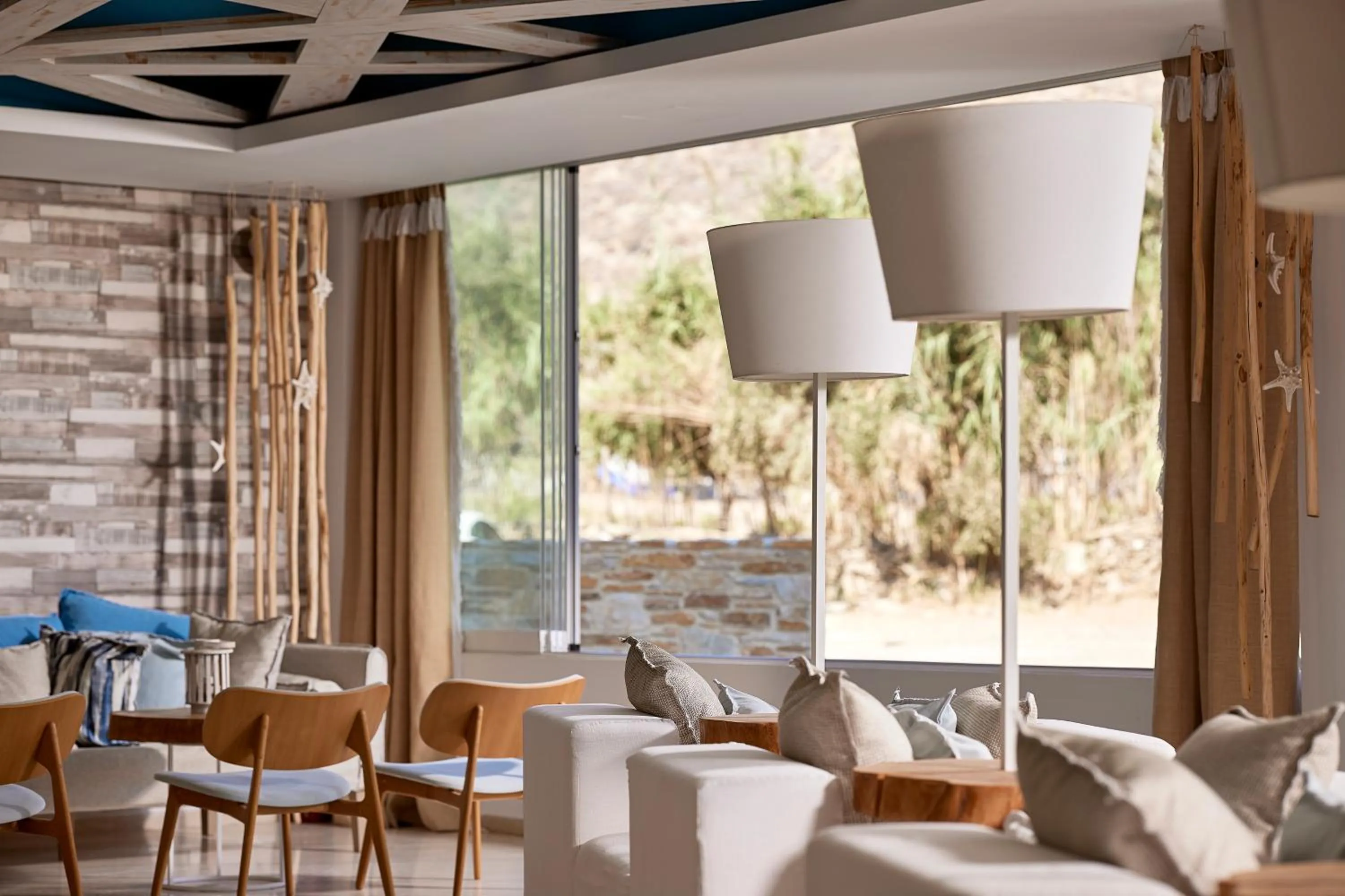 Living room in Kythnos Bay Hotel