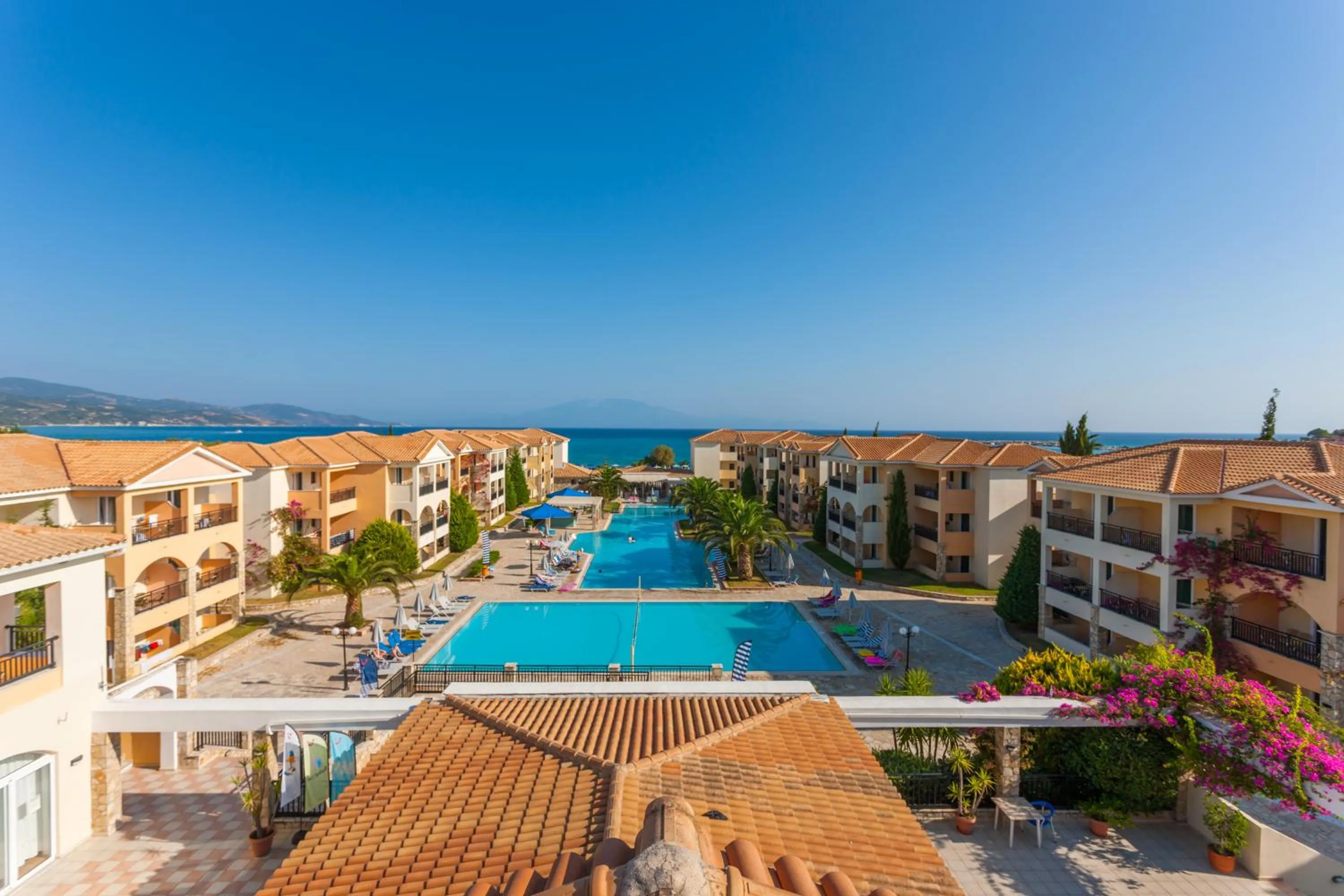 Pool view in Alykanas Village Resort