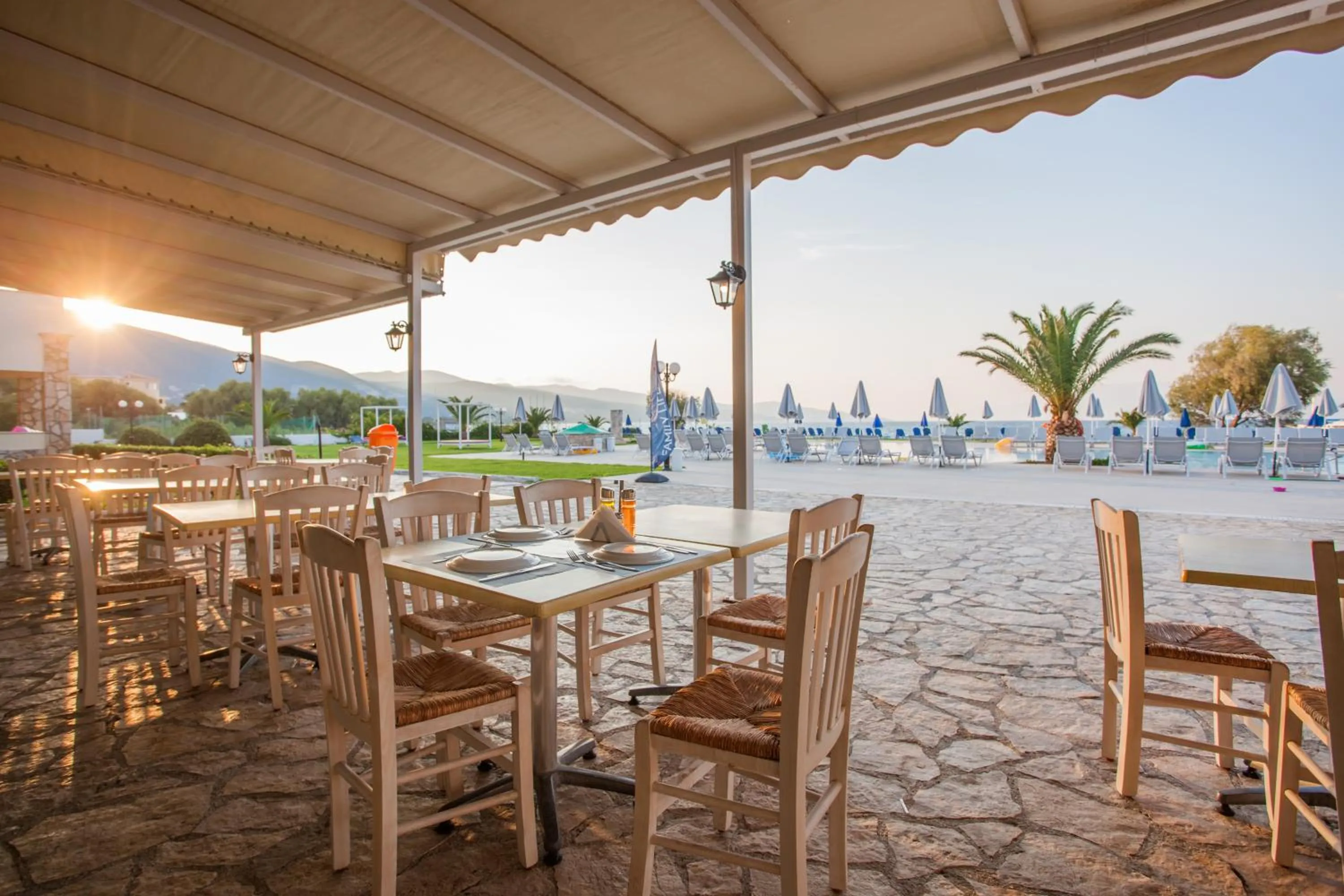 Patio in Alykanas Village Resort