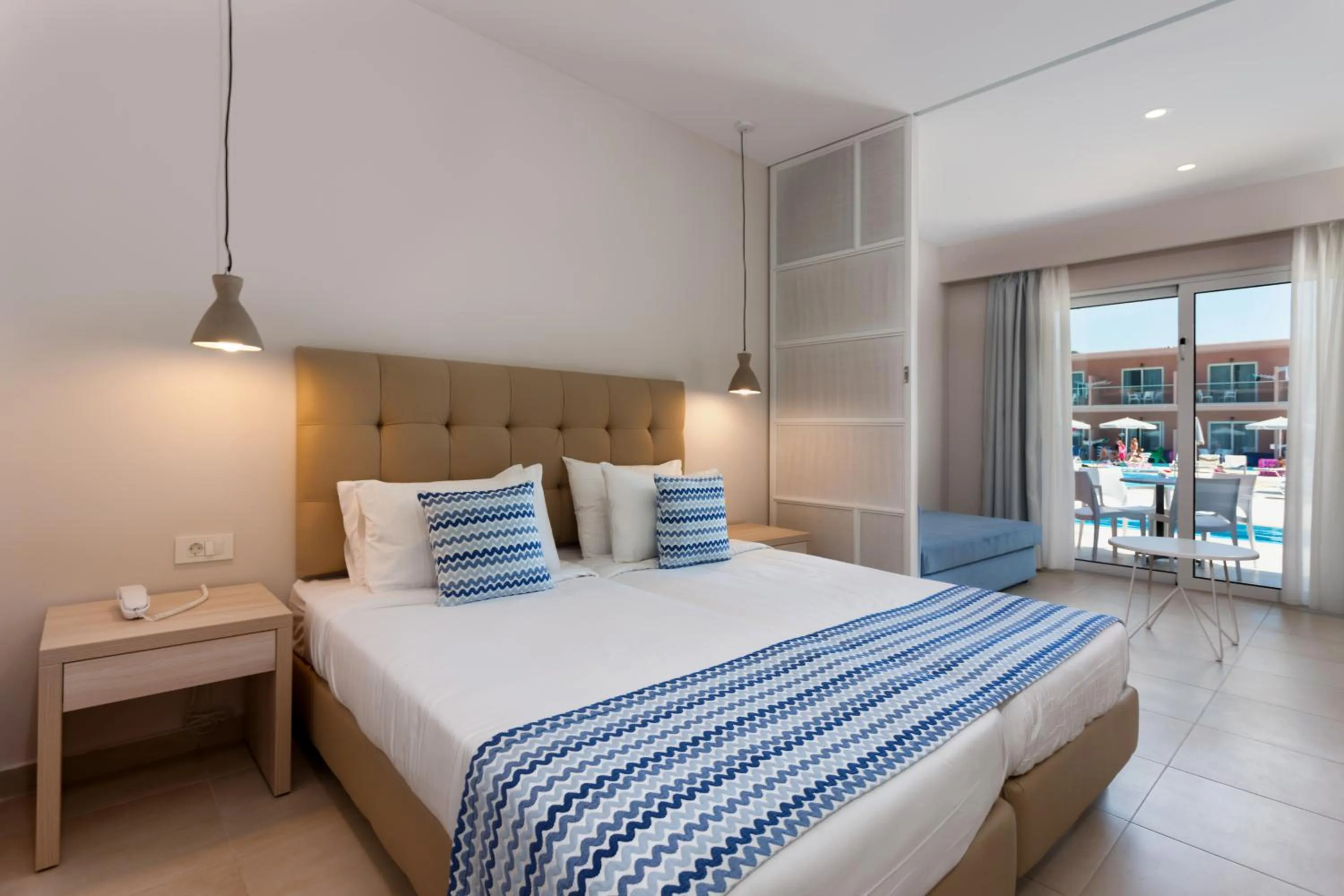 Bed in Alykanas Village Resort