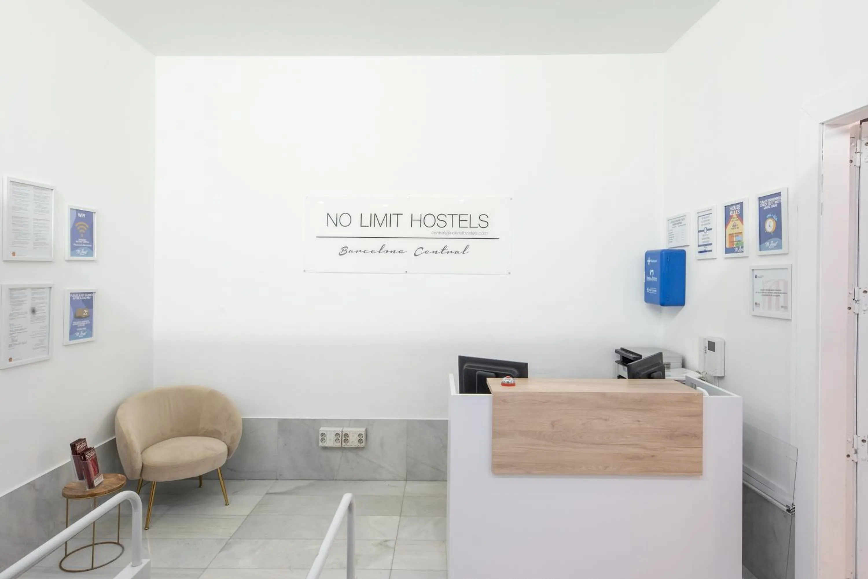 Lobby or reception in No Limit Barcelona Central