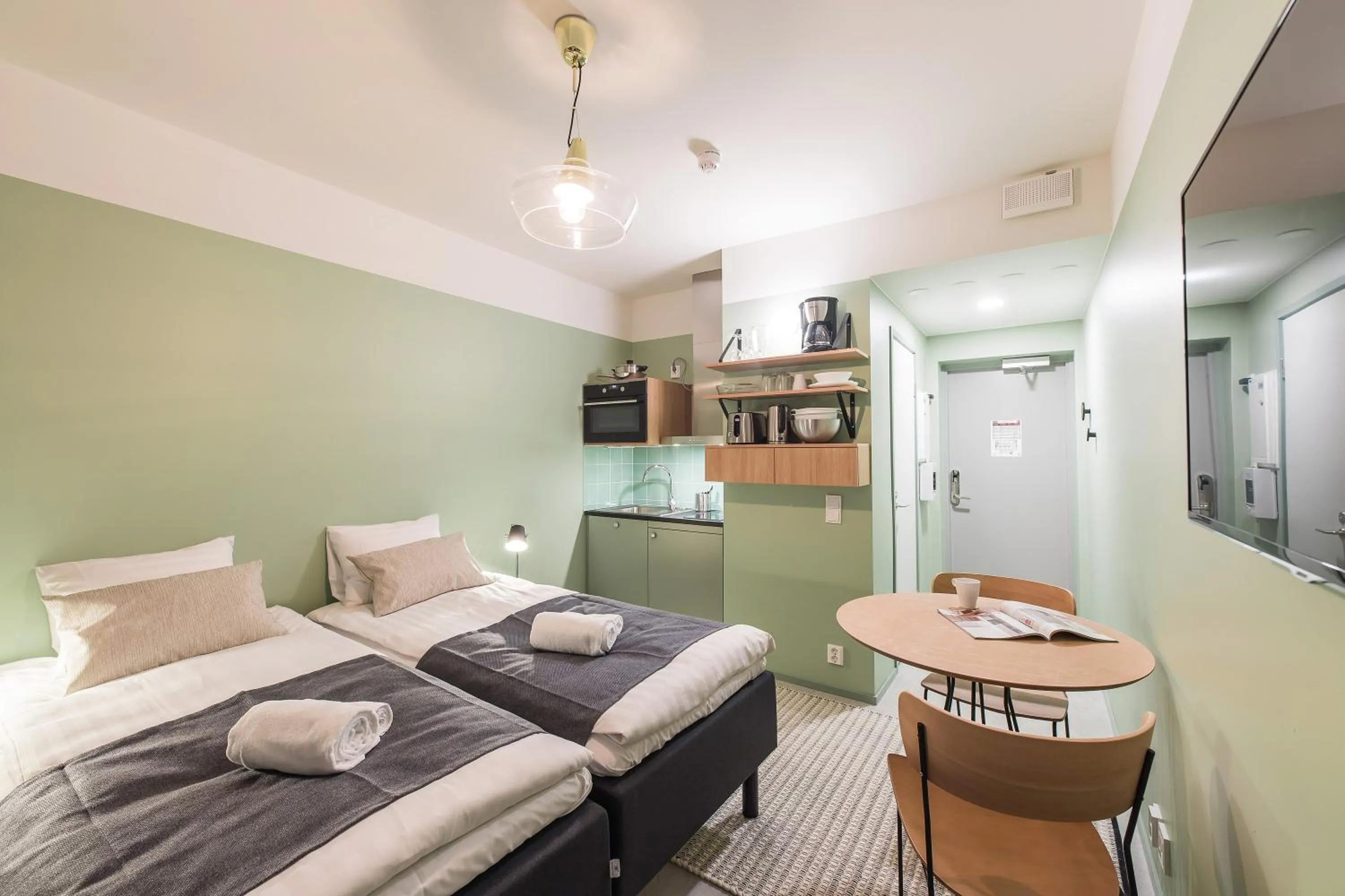 Bedroom, Bed in Forenom Aparthotel Jyväskylä