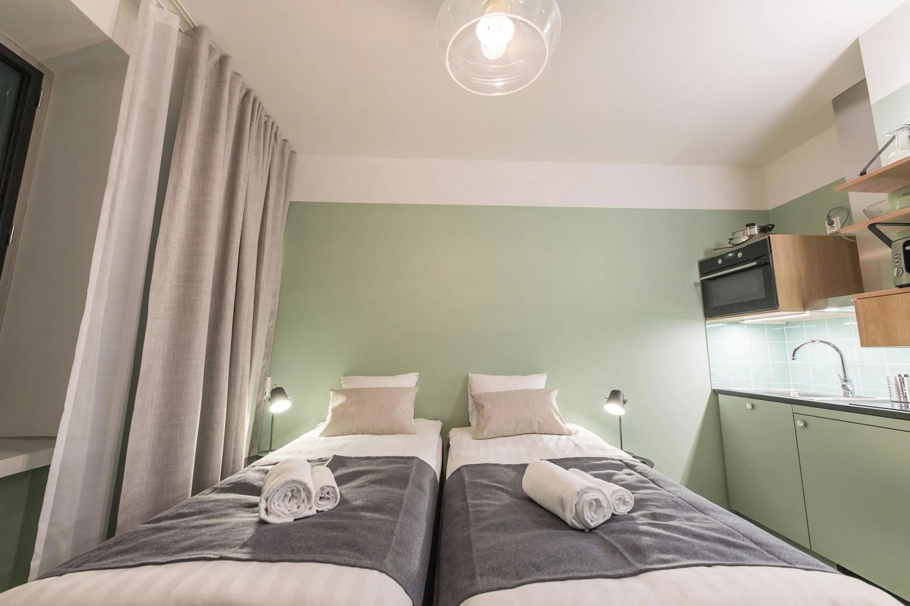 Bedroom, Bed in Forenom Aparthotel Jyväskylä