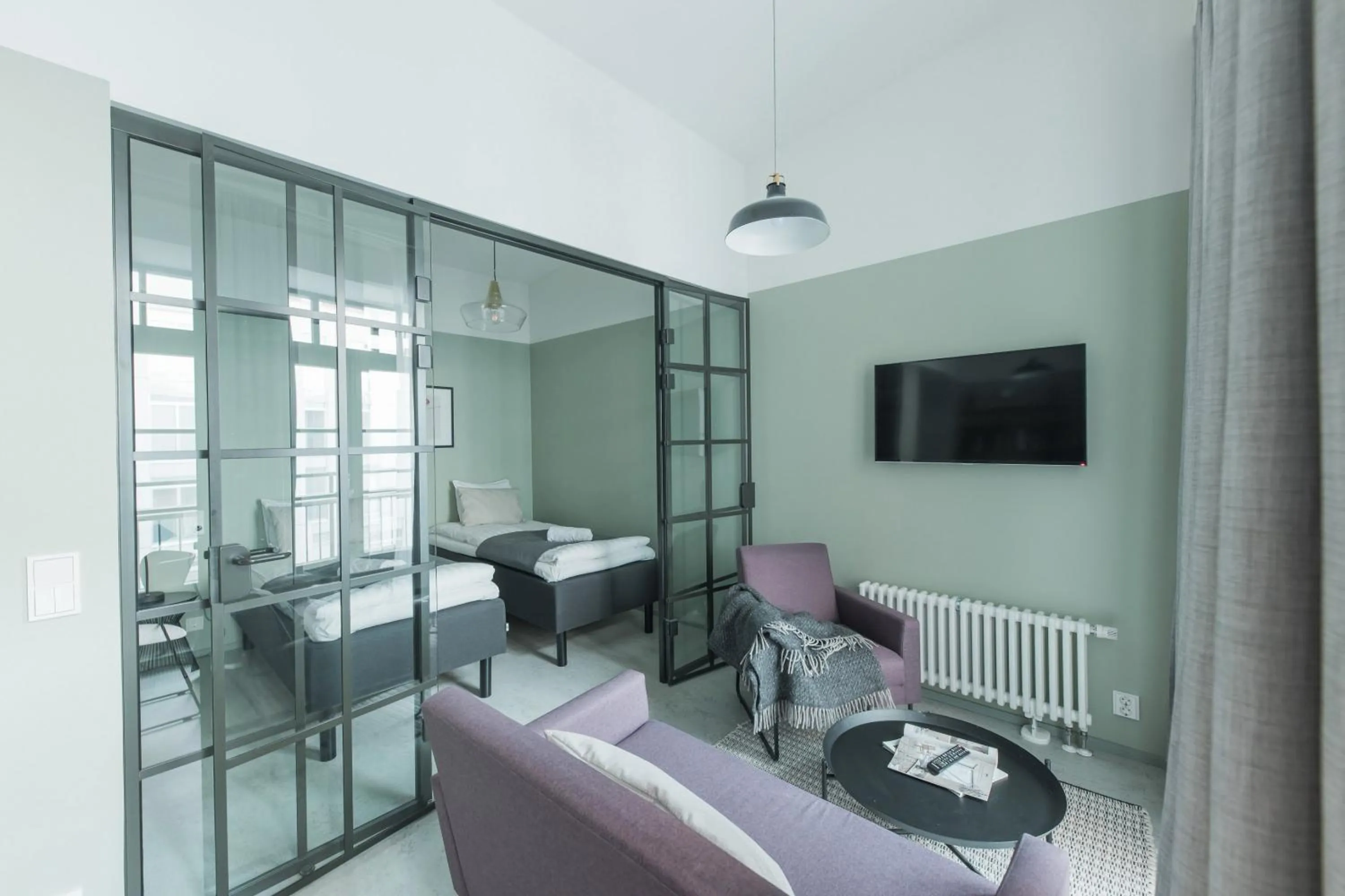 Living room in Forenom Aparthotel Jyväskylä