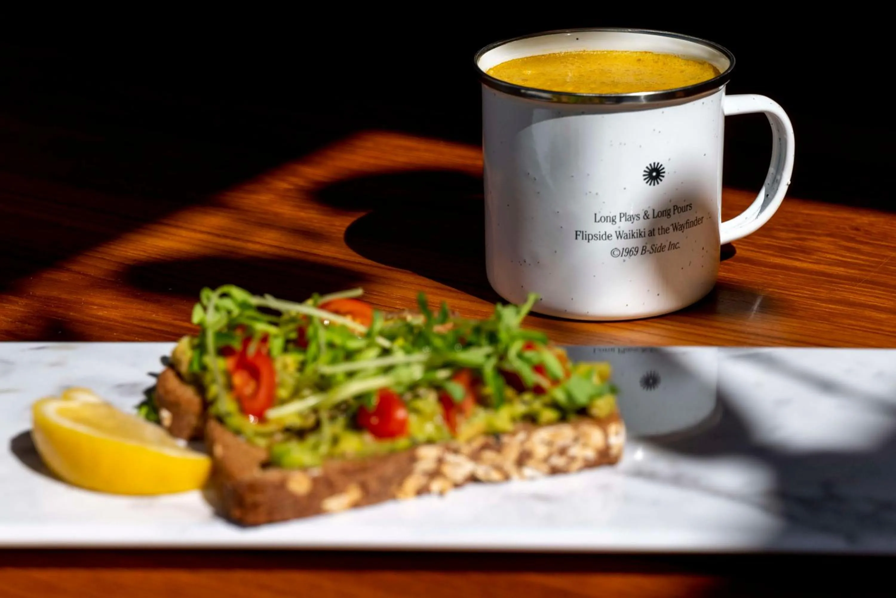 Food and drinks in Wayfinder Waikiki - Voted Top 10 Best Hotels in Hawaii!