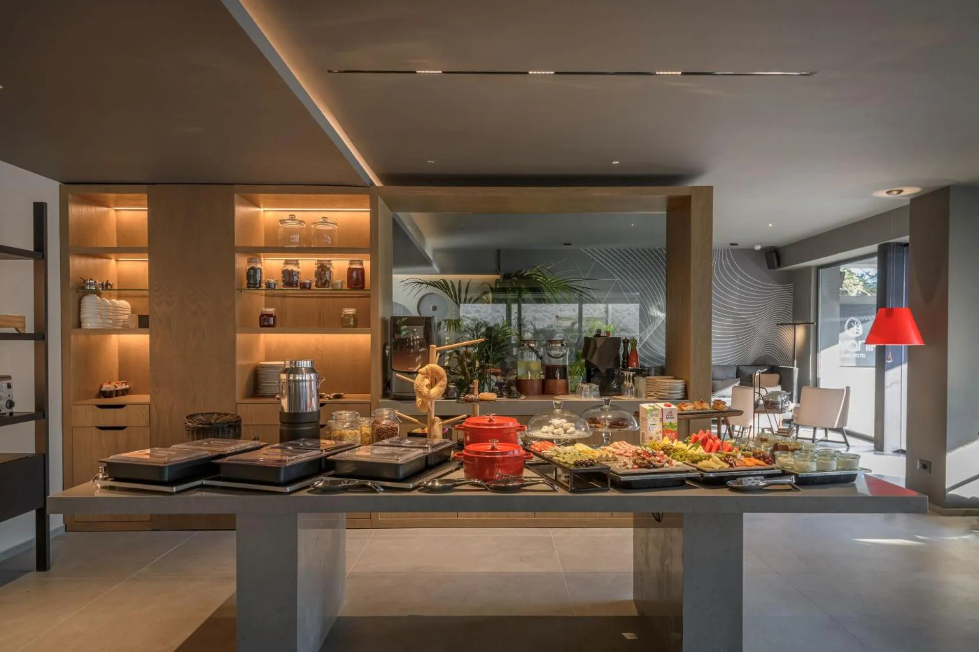 Buffet breakfast in Evanik Chic Hotel