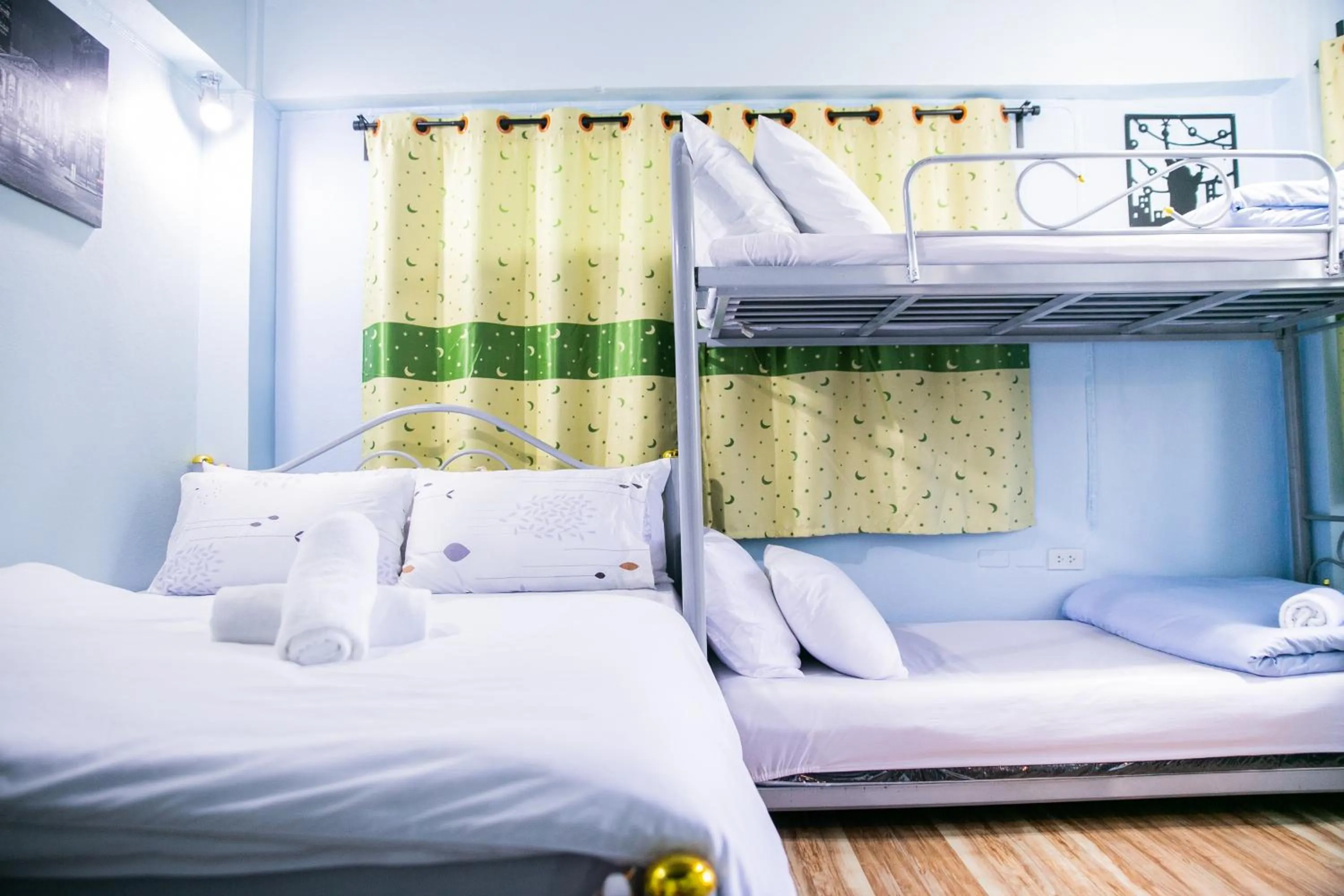 Bed in Bangkok Canale Home at Khaosarn