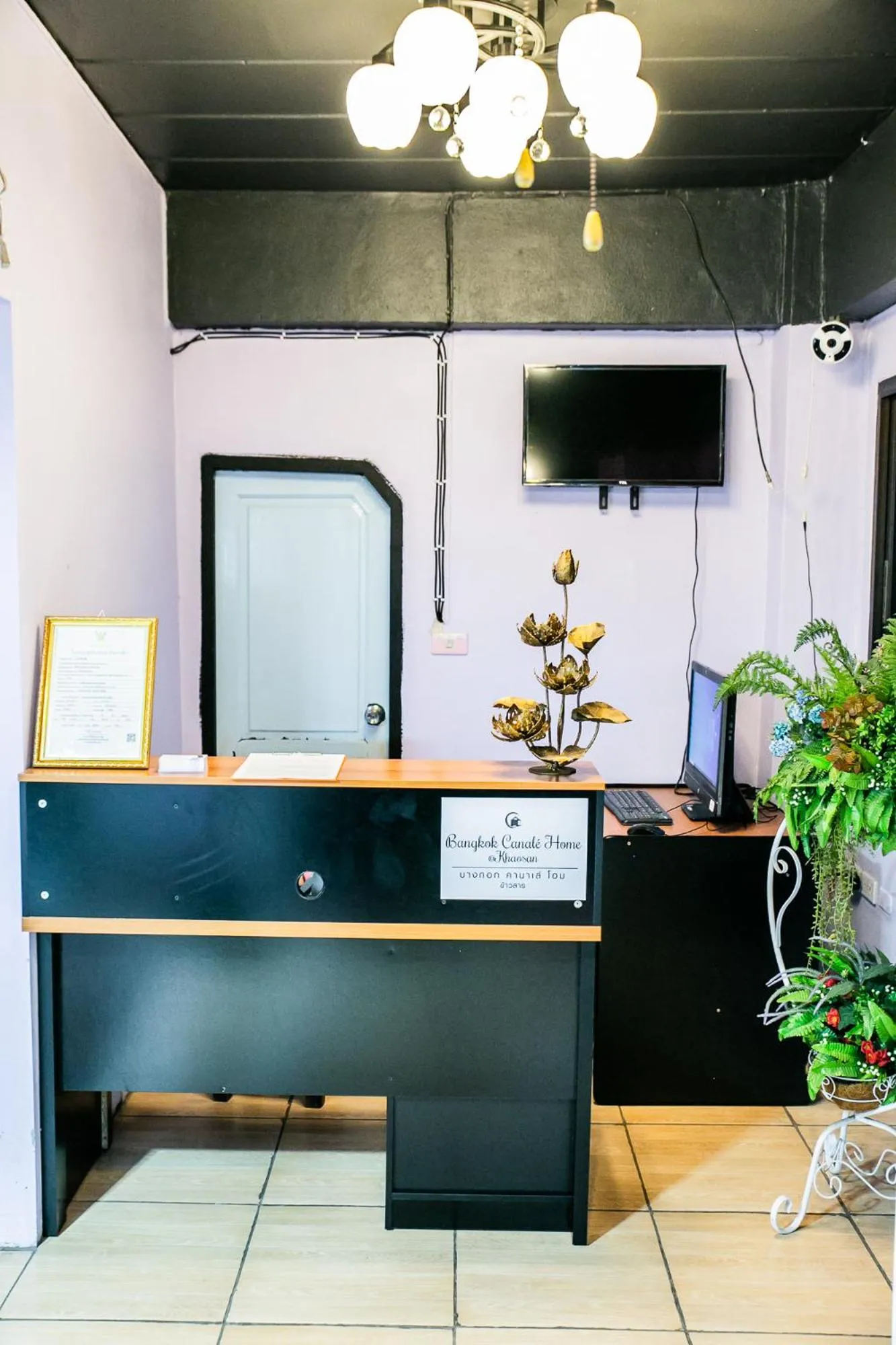 Lobby or reception in Bangkok Canale Home at Khaosarn