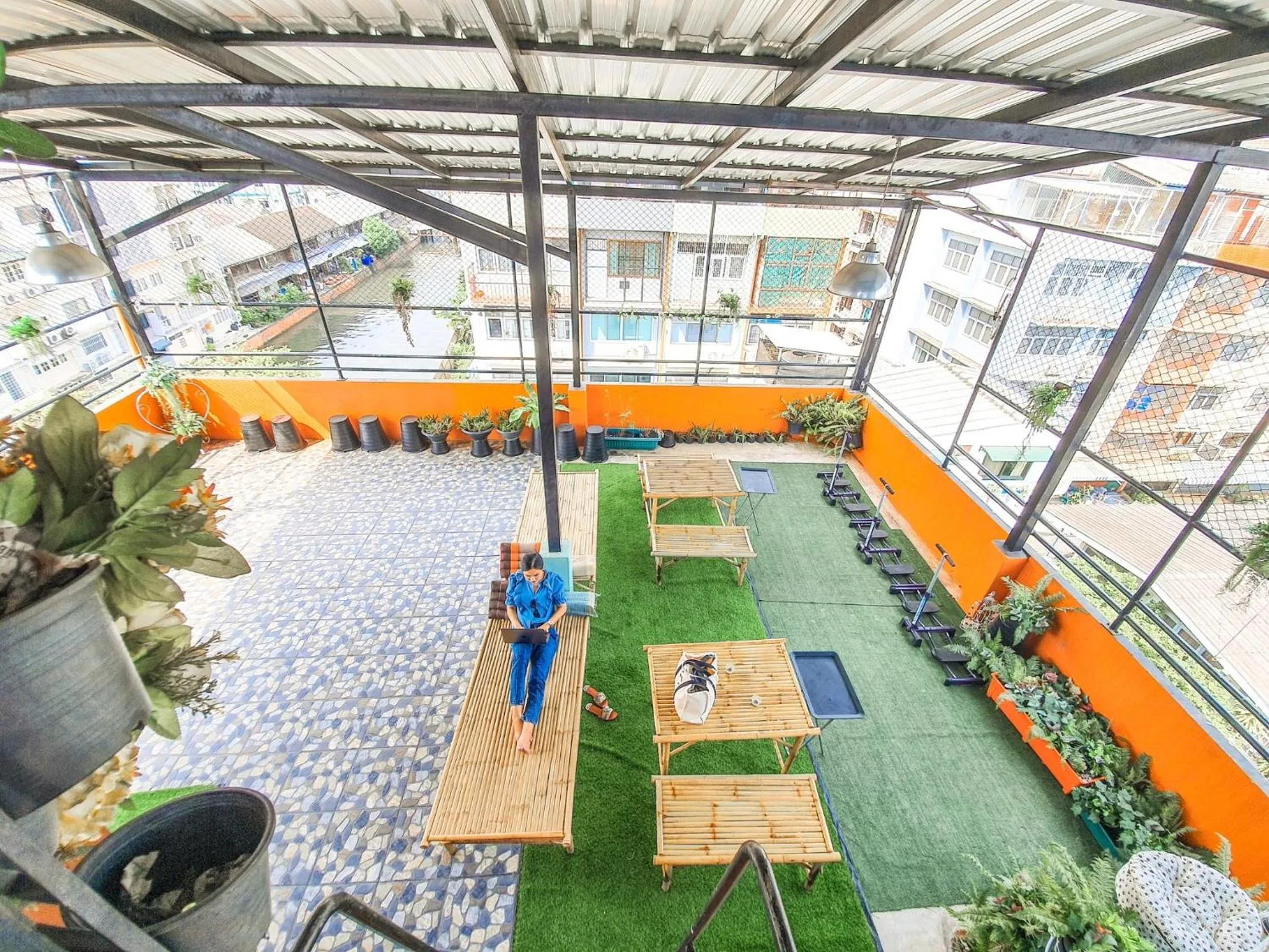 Balcony/Terrace in Bangkok Canale Home at Khaosarn