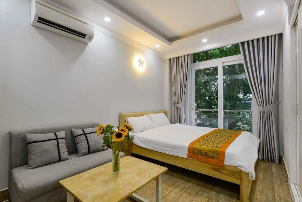 air conditioner, Bed in Warm Ways 3 Hotel & Serviced Apartments