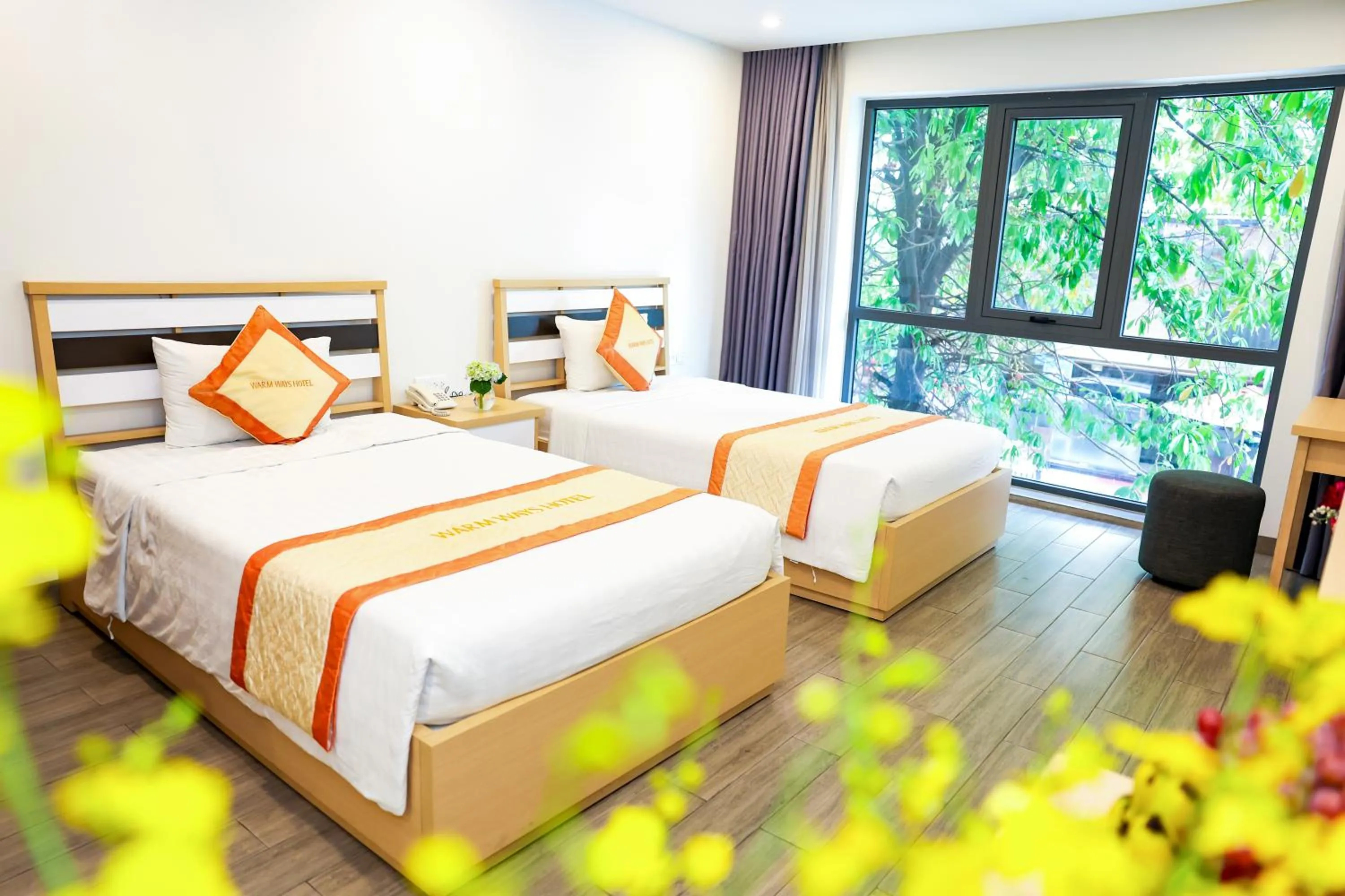 Bed in Warm Ways Hotel & Serviced Apartments