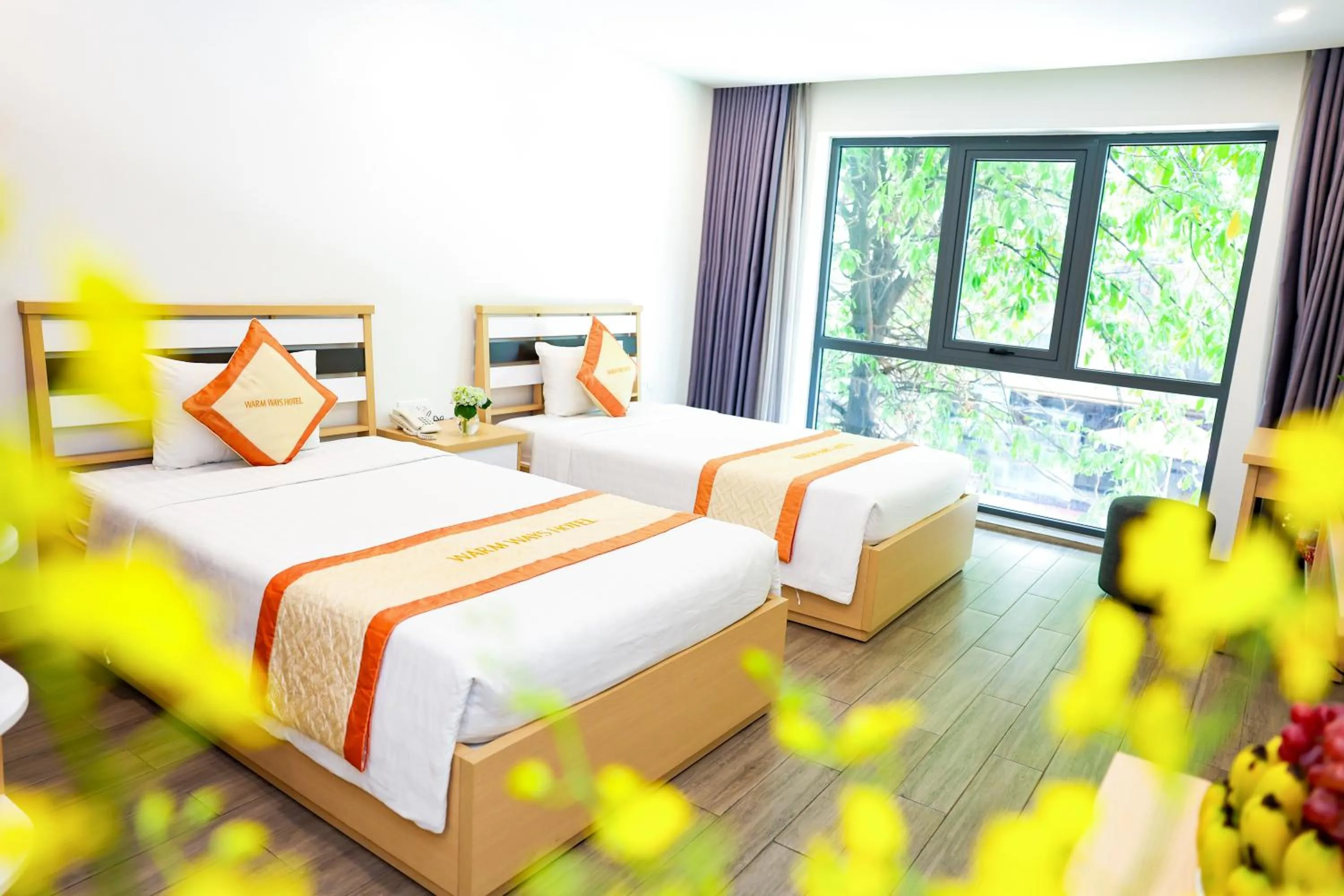 Bed in Warm Ways Hotel & Serviced Apartments
