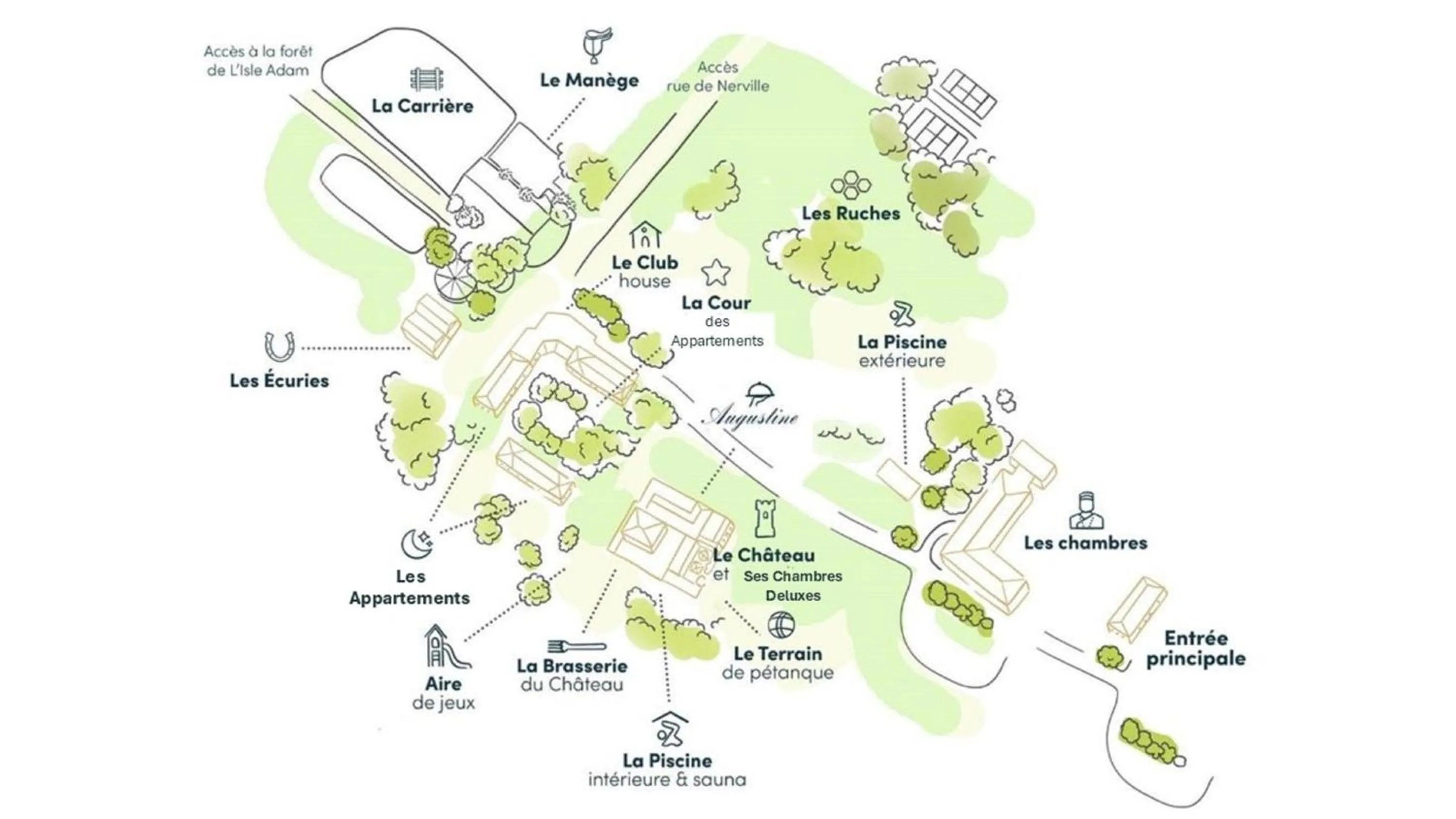 Floor plan in Hôtel Demeures de Campagne Domaine de Maffliers - Paris Val-d'Oise