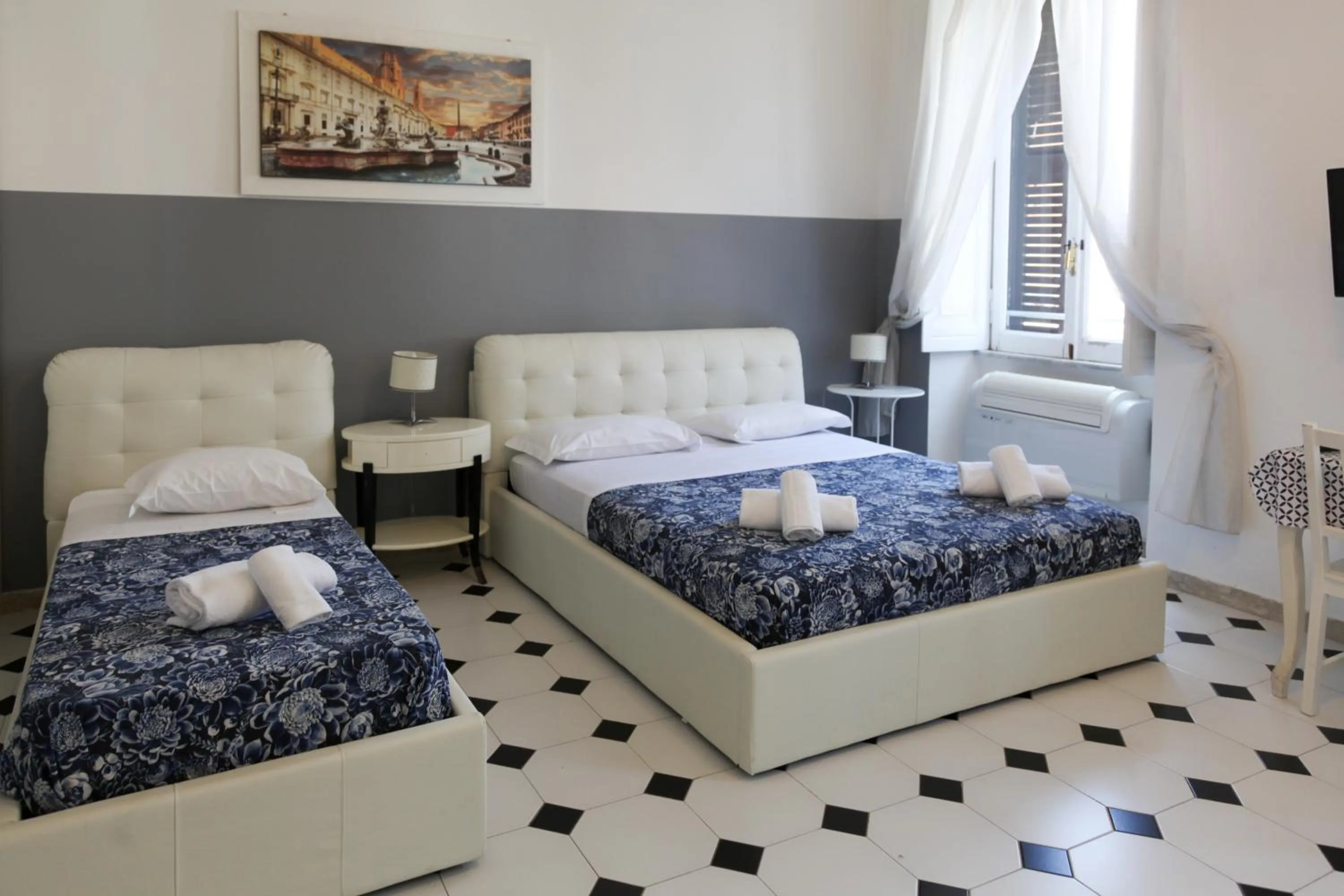 Bedroom, Bed in White Vatican