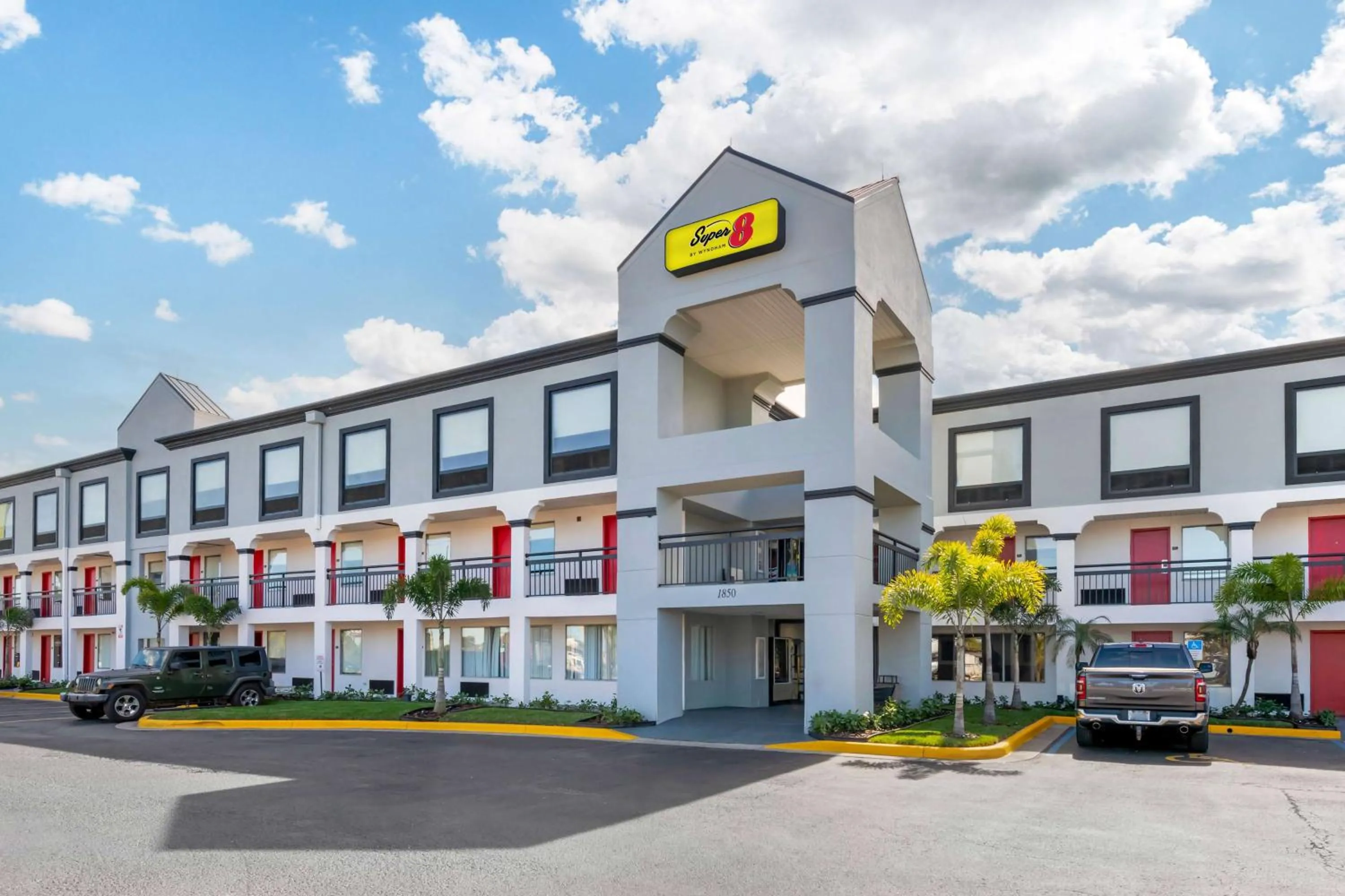 Property building in Super 8 by Wyndham Orlando Near Florida Mall