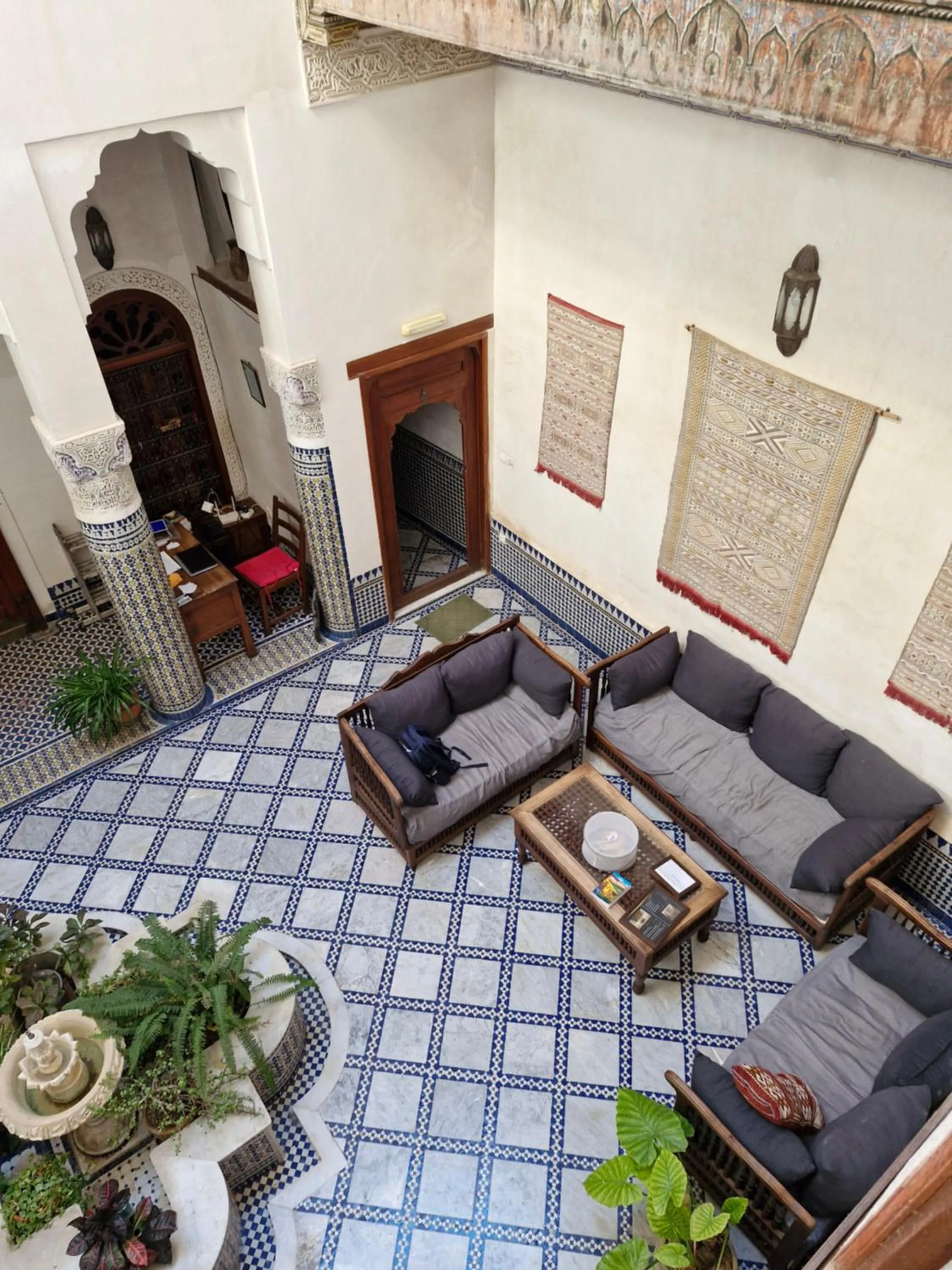 Inner courtyard view in Dar Drissi