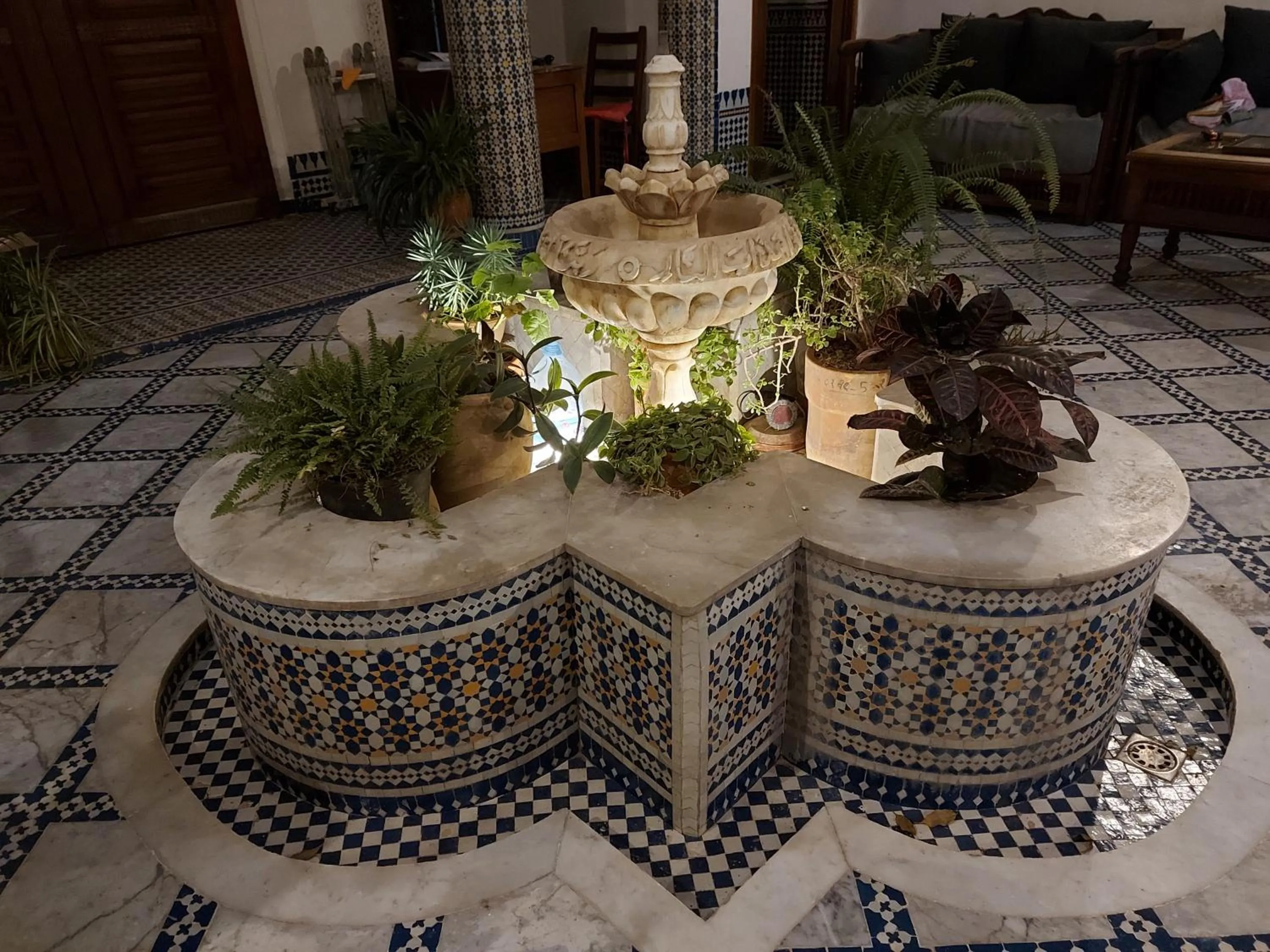 Inner courtyard view in Dar Drissi