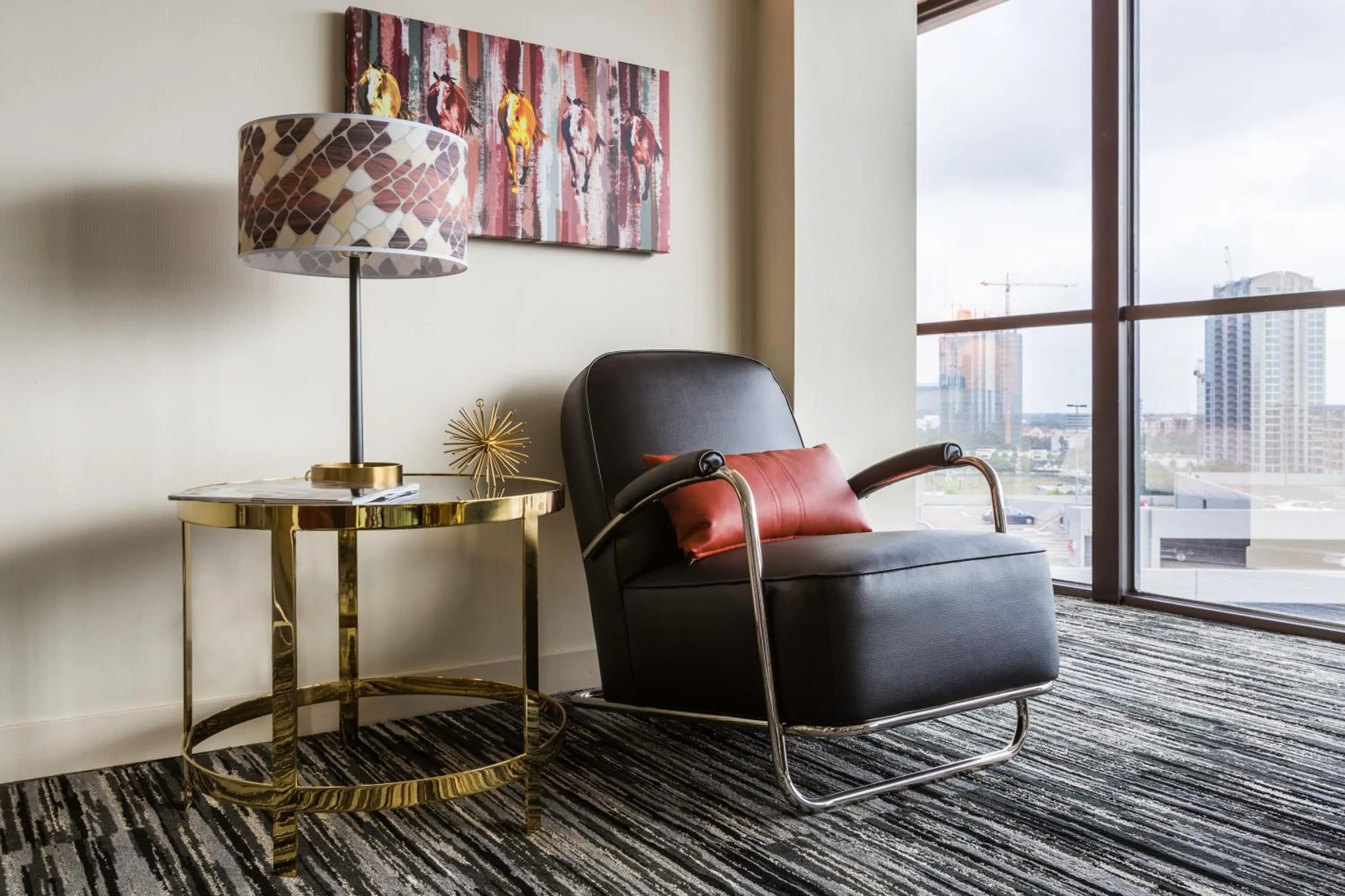 Seating area in Hotel Derek Houston Galleria